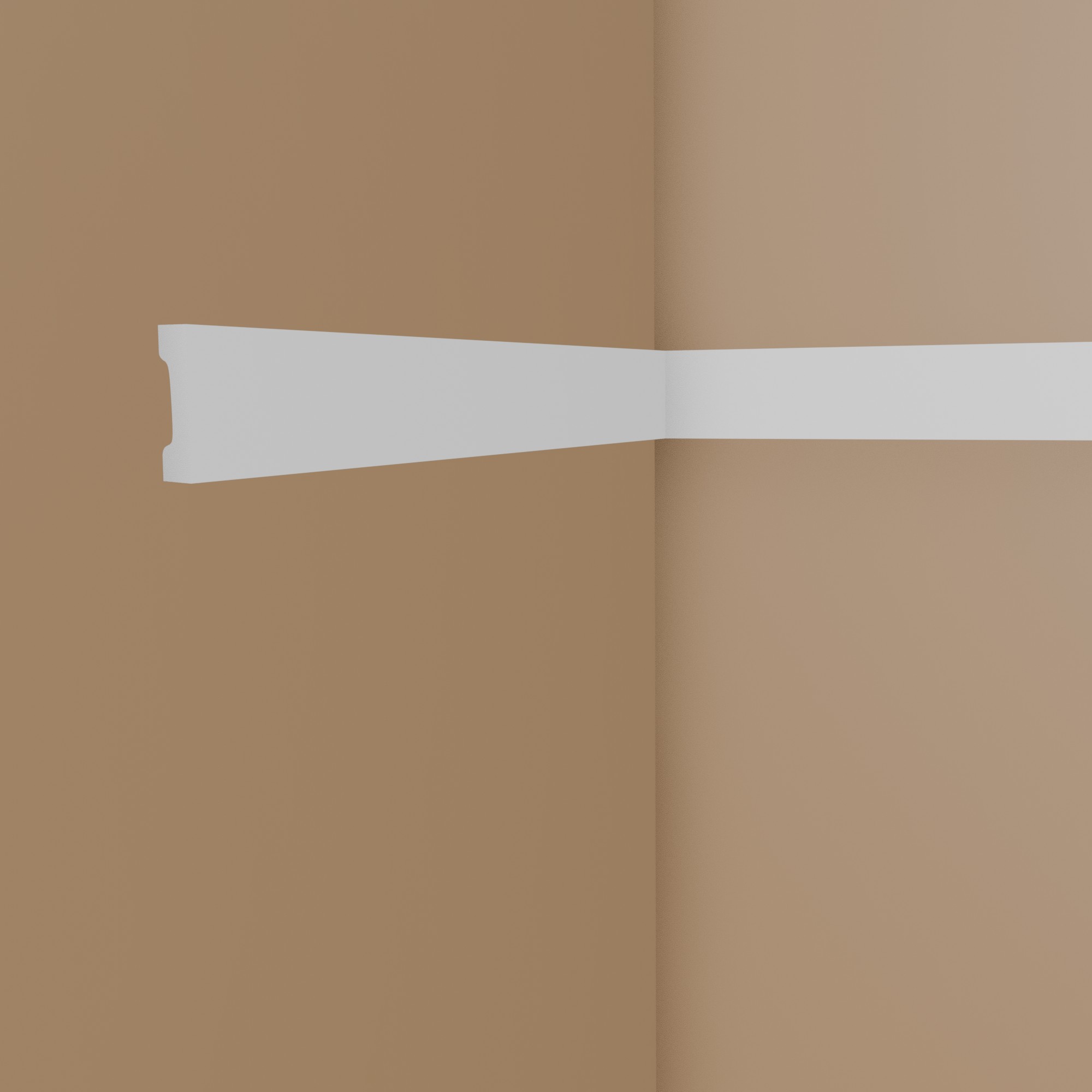 Modanatura decorativa NMC WD2 WALLSTYL modanatura murale 15 x 70 x 2000 mm polistirene bianco