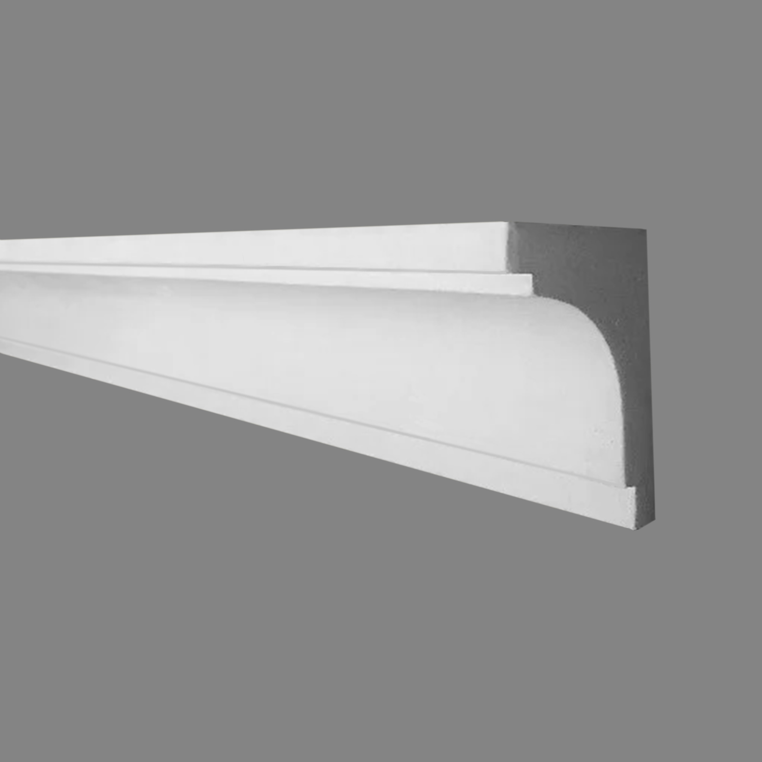 PROVISTON Modanatura in gesso Ingolstadt Stucco in gesso autentico 60 x 80 x 1000 mm Modanature in gesso