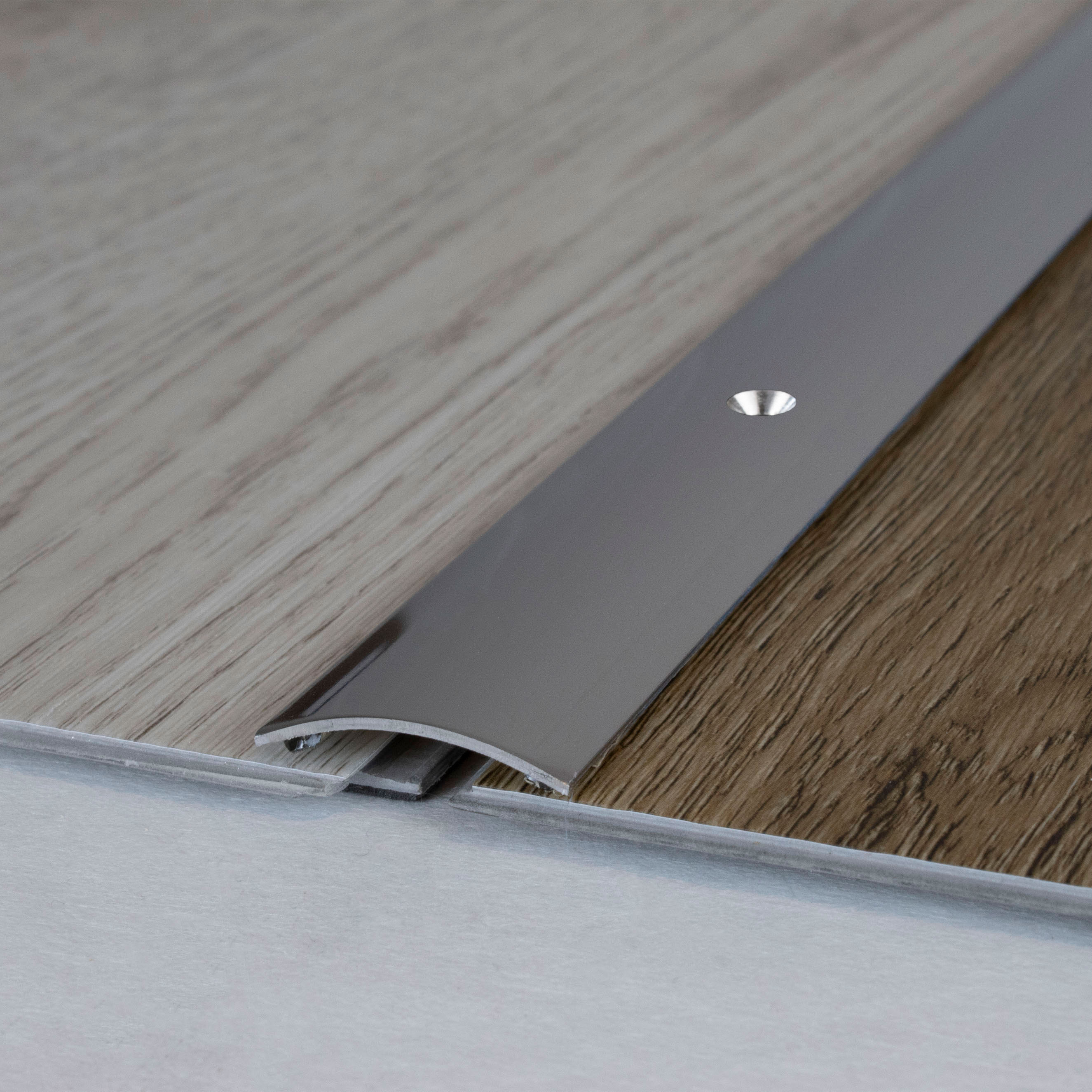 Profilo di transizione PROVISTON Rotterdam, larghezza 28 mm, striscia di transizione in acciaio inox