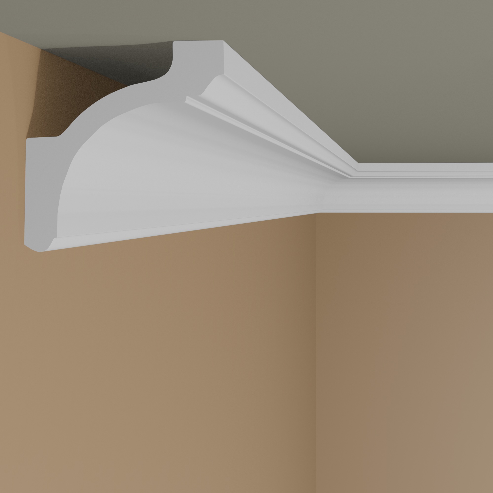 Striscia luminosa NMC Z20 ARSTYL Poliuretano 87 x 87 x 2000 mm Bianco Striscia LED da soffitto