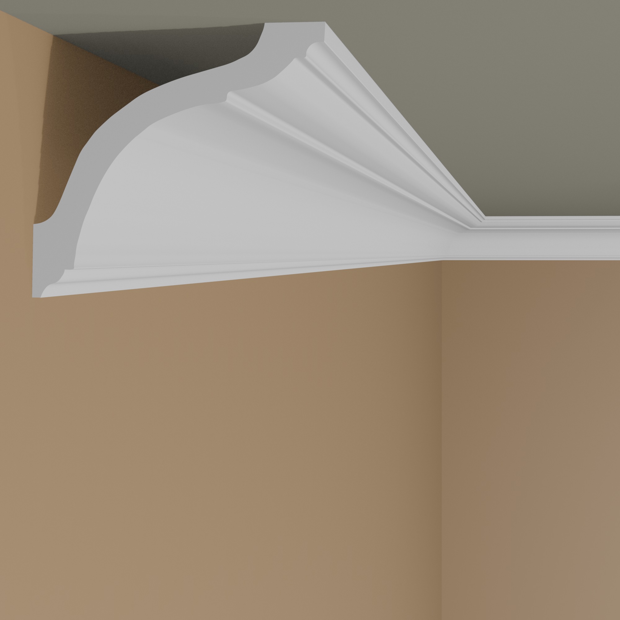NMC GOURMET GO NOMASTYL Cornice in polistirene 80 x 80 x 2000 mm Modanatura per soffitto bianca
