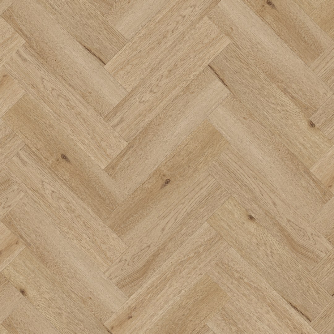 Pavimento in vinile LEGNAR Herringbone Arvada Oak 592 x 148 x 4,5 mm Click vinile Marrone NKL33