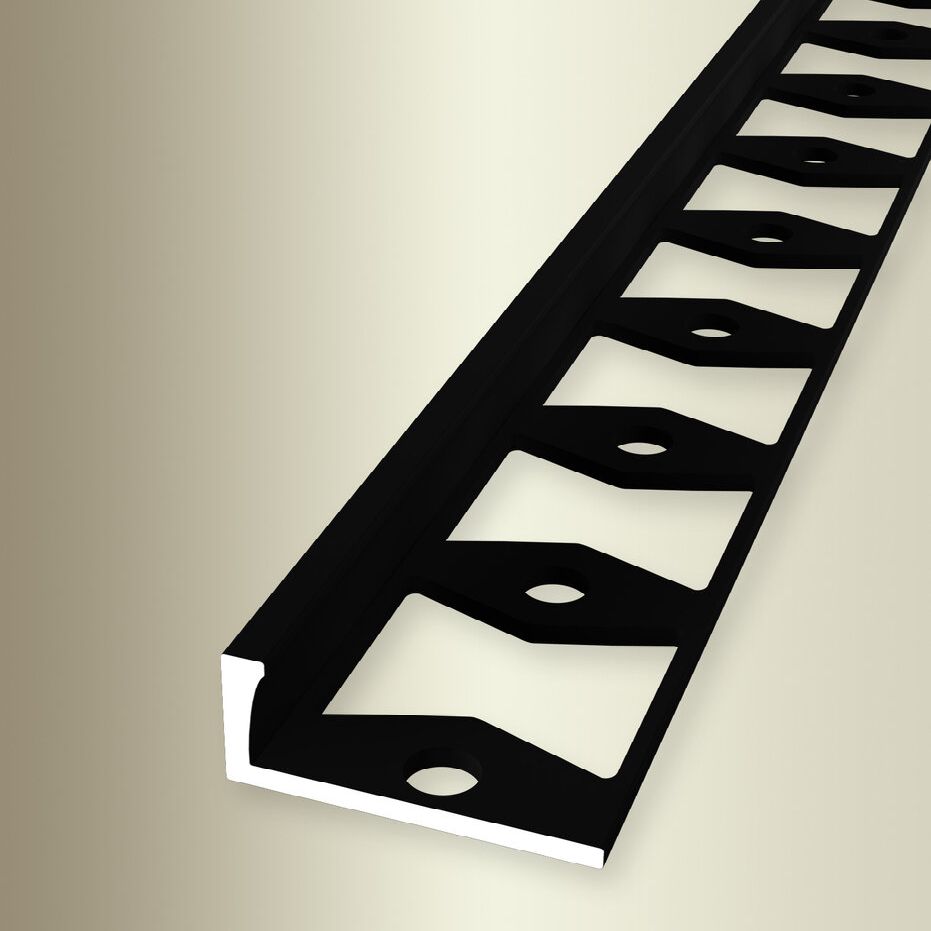 Profili di bordatura e finitura Küberit, altezza 7,5 mm, larghezza 22,5 mm, lunghezza 2500 mm, altezza bordatura 6 mm
