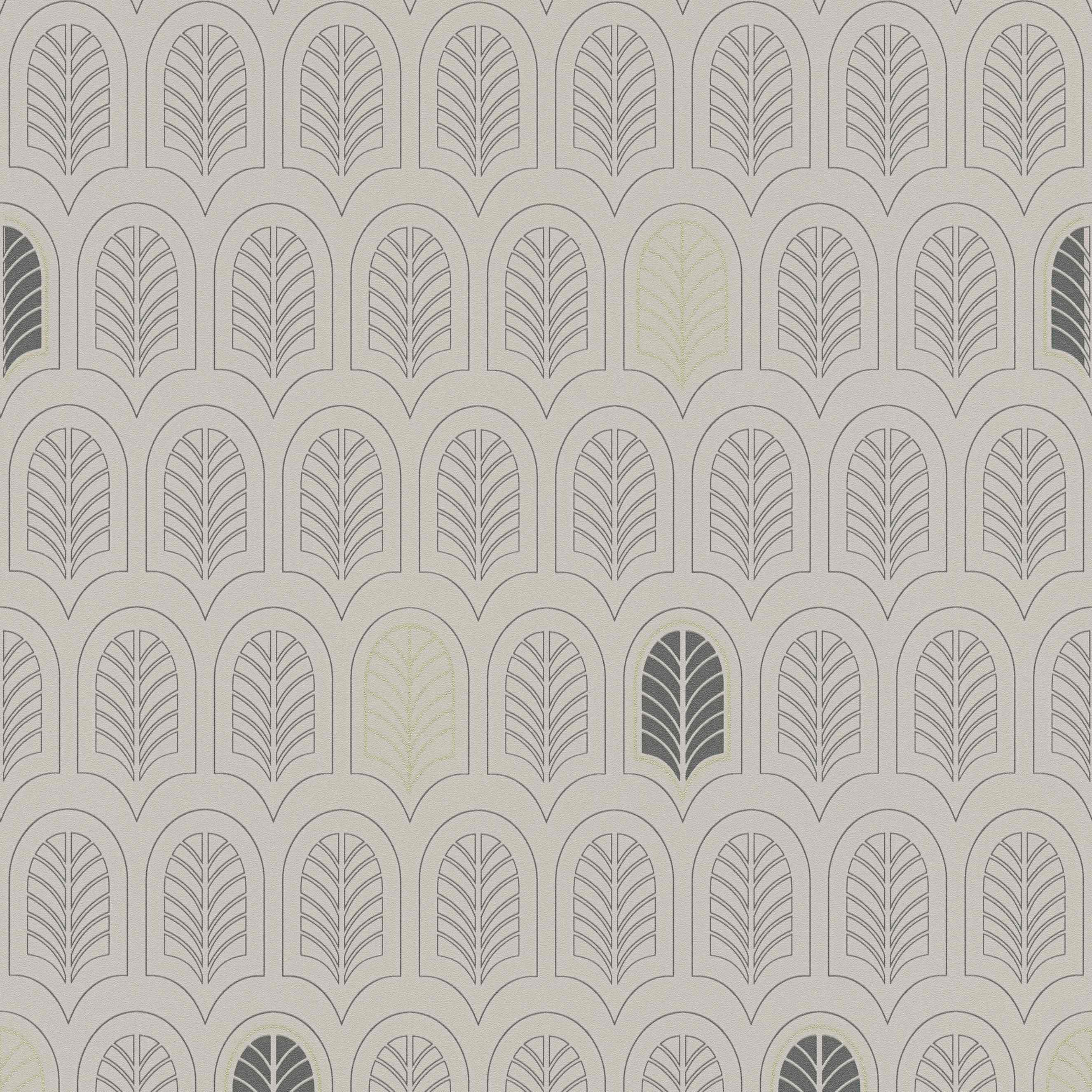 A.S. Creation New Life 376832 Carta da parati in tessuto non tessuto Vintage Retro 0,53 x 10,05 m Grigio