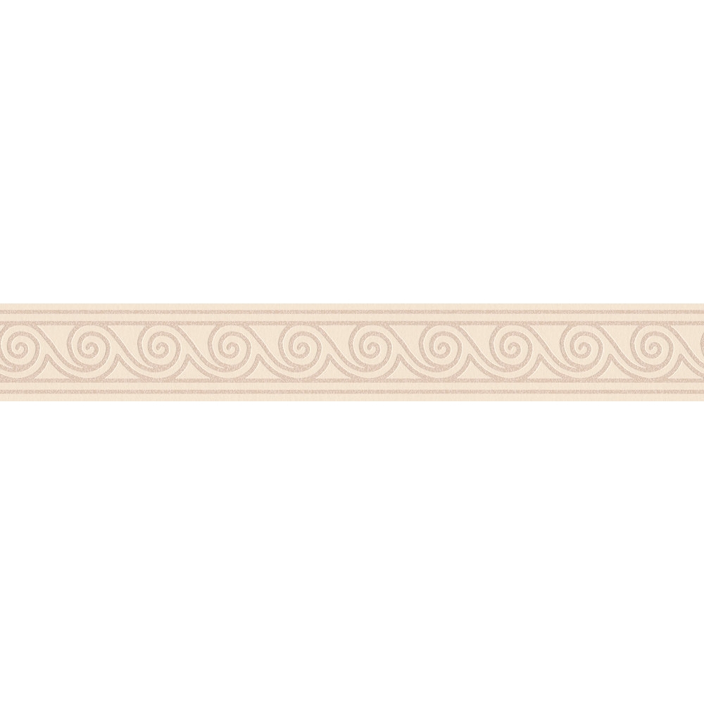 A.S. Creation Only Borders 11 384058 Bordo in tessuto non tessuto carta da parati a righe 5,00 x 0,08 m Beige