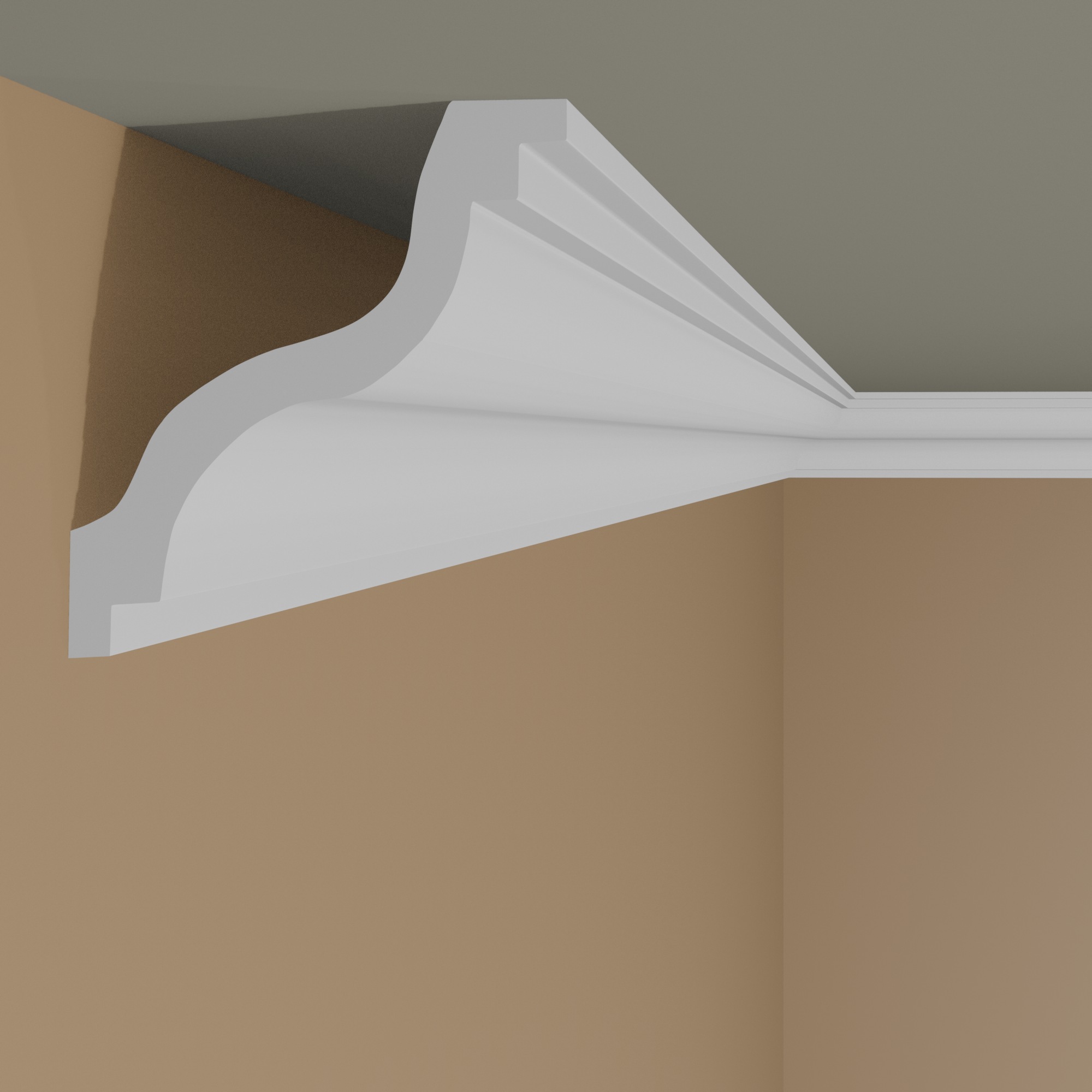 Cornice per soffitto NMC SL NOMASTYL 100 x 100 x 2000 mm in polistirene bianco