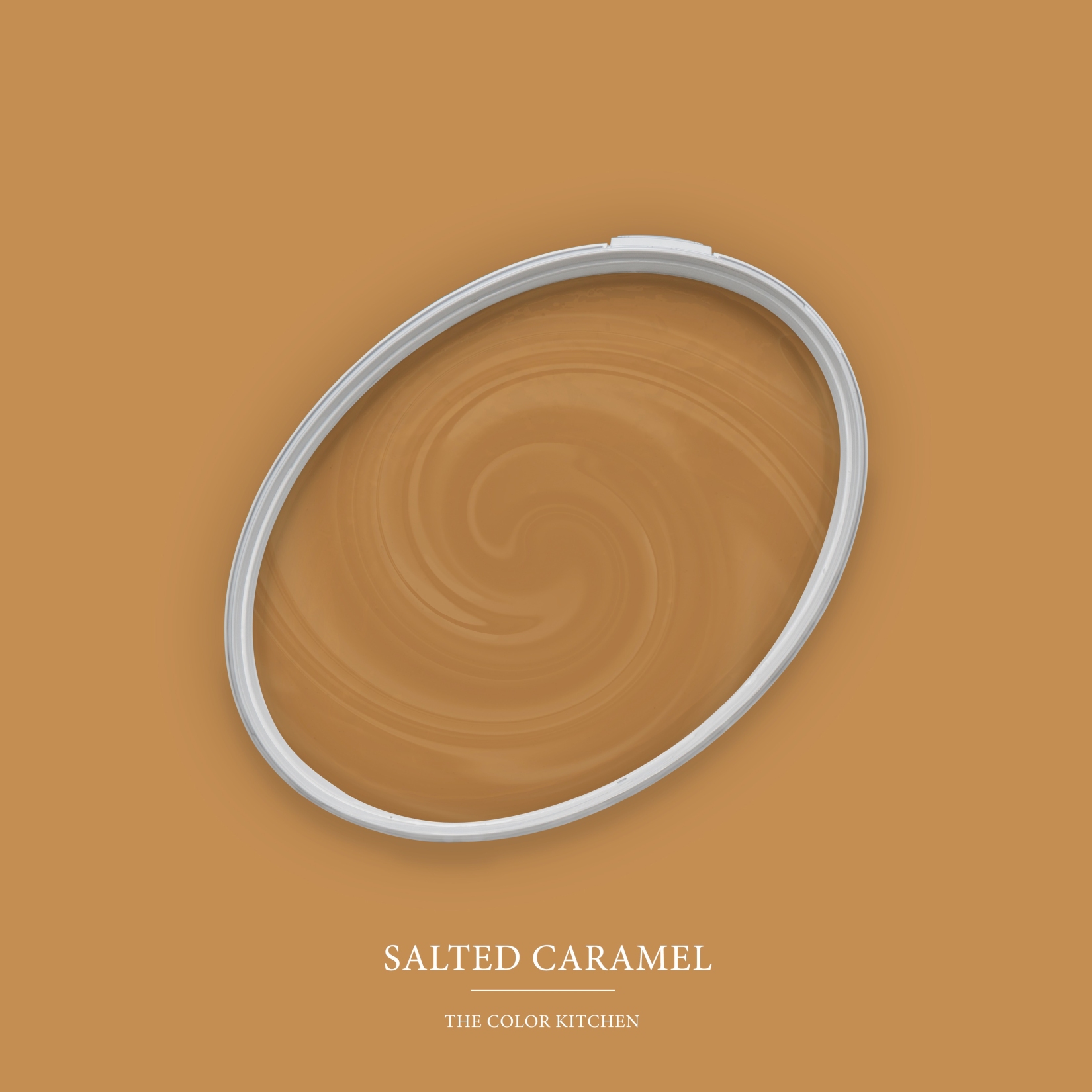 Pittura murale arancione opaca The Color Kitchen Salted Caramel Pittura esclusiva per interni ad emulsione, ad alta coprenza
