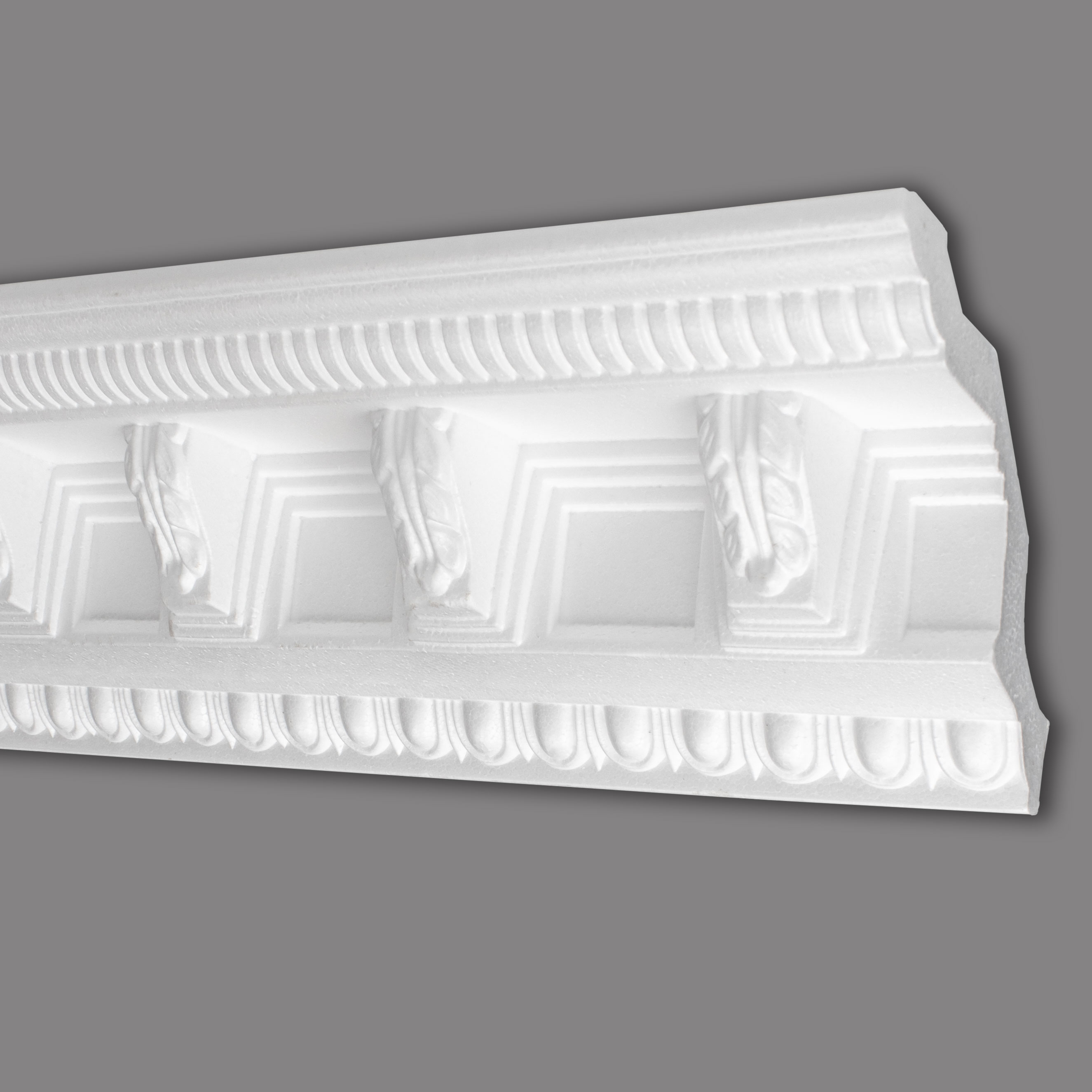 Marbet Cornice "B-22" Modanatura per soffitto in polistirolo 96 x 98 x 2000 mm Modanatura in polistirene Bianco