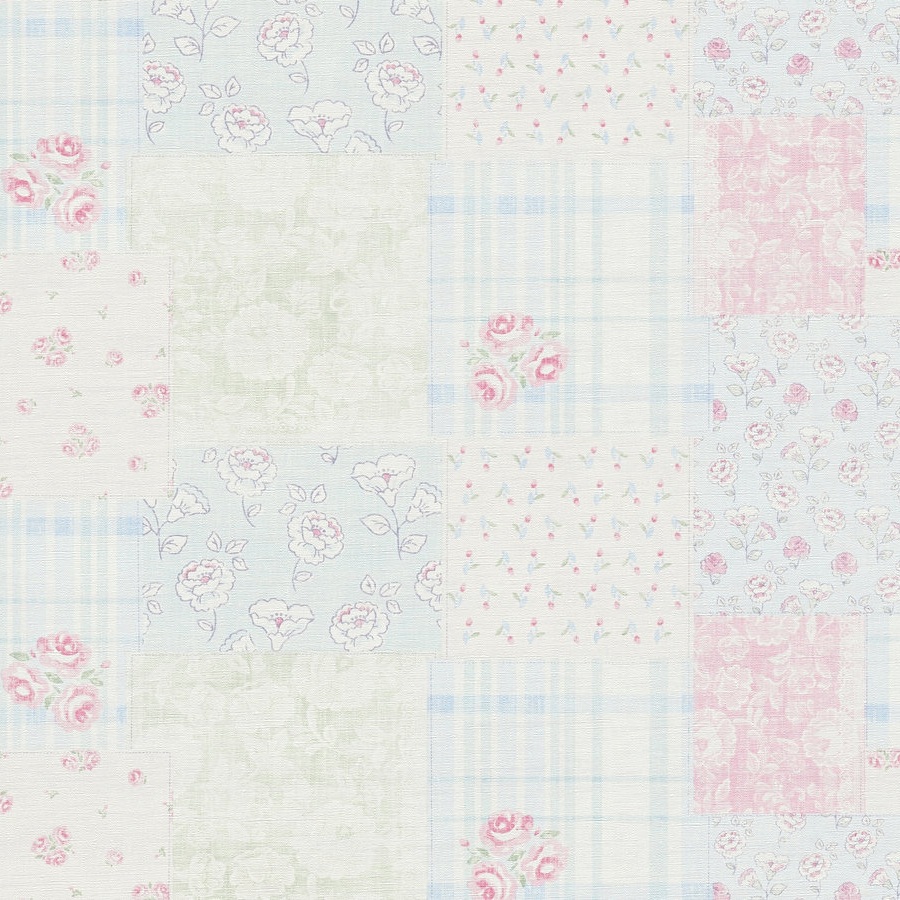 A.S. Creation Maison Charme 390661 Carta da parati in tessuto non tessuto aspetto floreale 10,05 x 0,53 m Blu