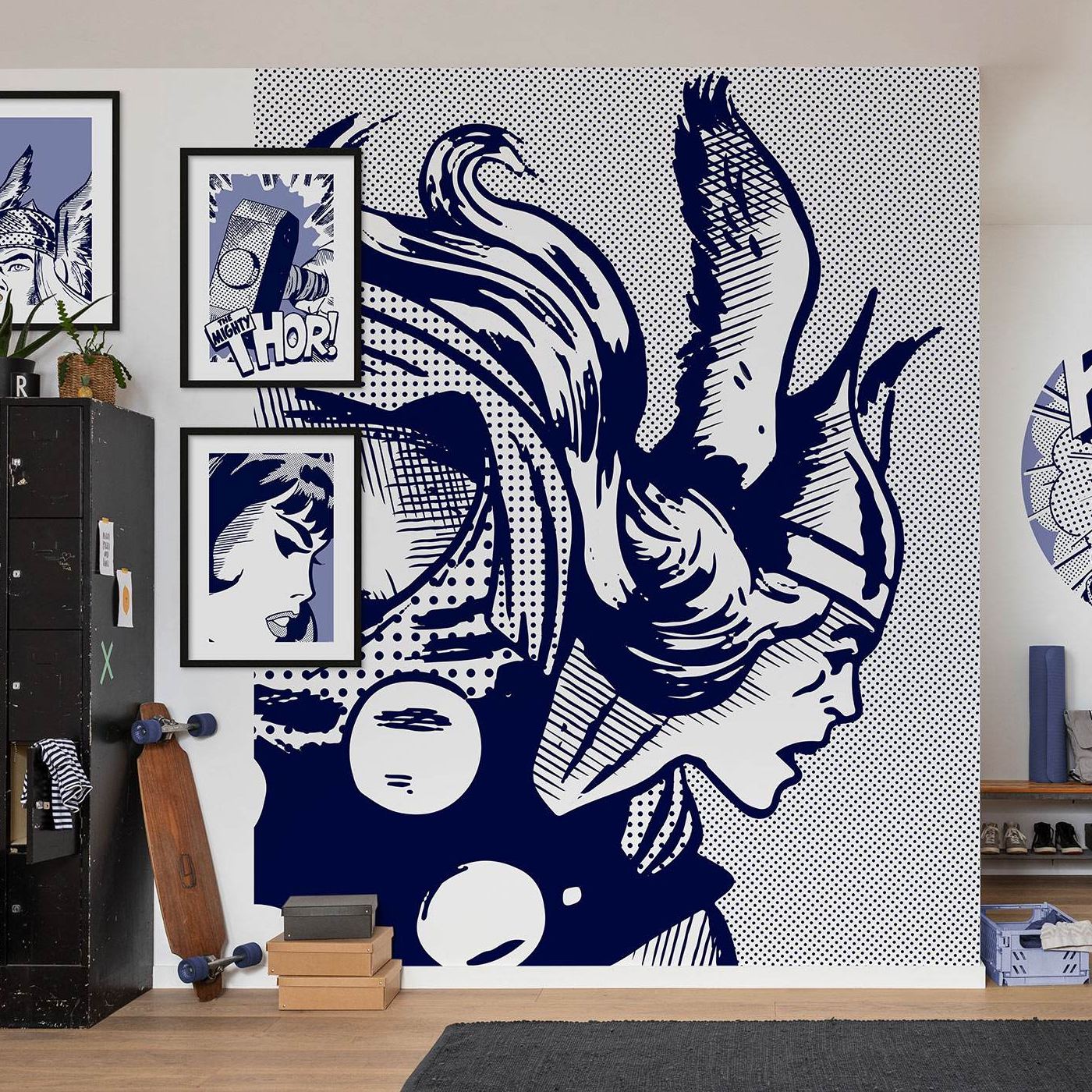 Carta da parati fotografica Komar Marvel Legend of Thor 250 x 200 cm Tessuto non tessuto Legend of Thor Avengers God of Thunder