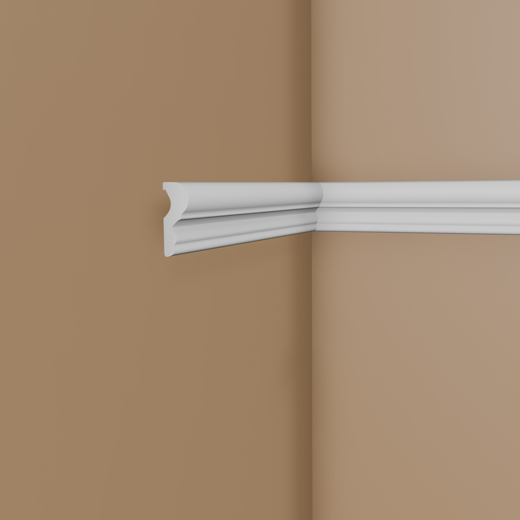 Modanatura da parete Mardom MD325 Polyforce 15 x 41 x 2000 mm Bianco per specchi da parete, cassetta da parete