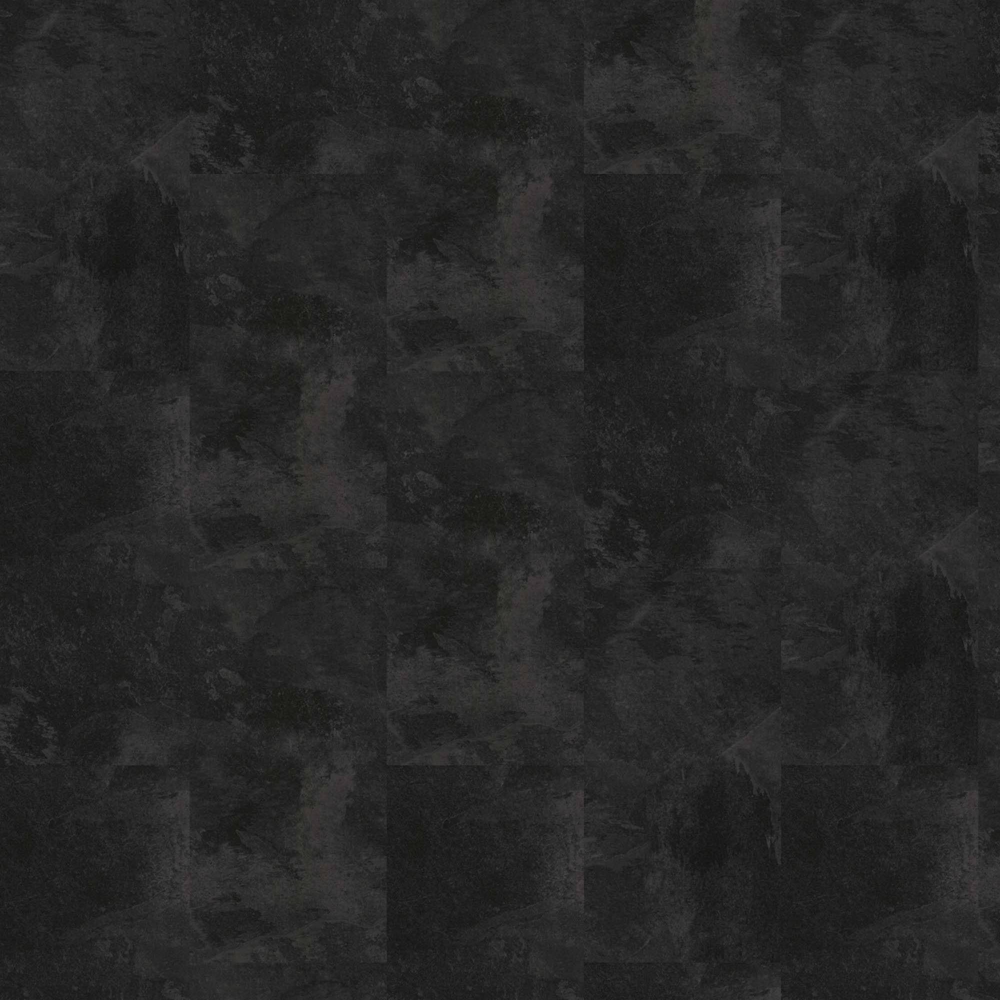 Pavimento in vinile Expona Clic 9081, 609,6 x 304,8 x 6,5 mm, vinile a incastro, effetto piastrella, effetto pietra, nero NKL34
