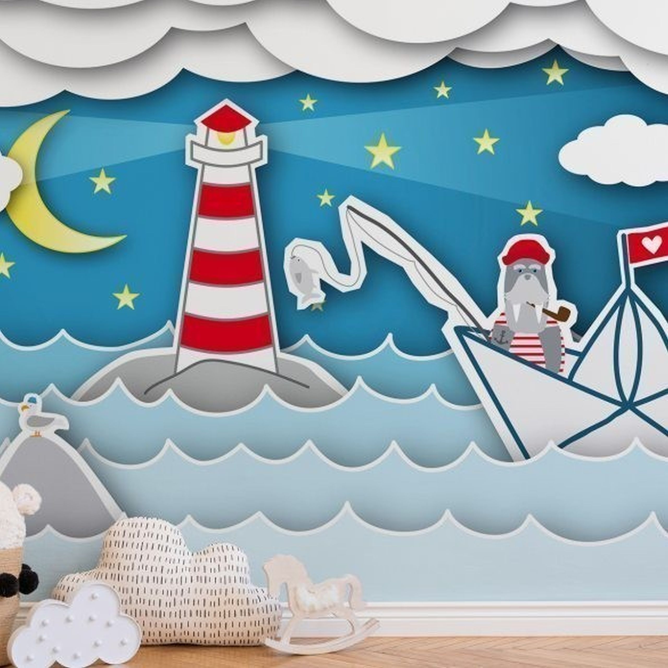 A.S. Creation XXL 5 DD114847 Carta da parati fotografica Tessuto non tessuto Varie dimensioni Cameretta per bambini Blu