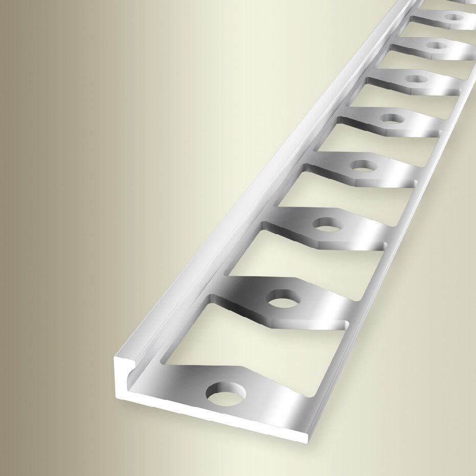 Profili di bordatura e finitura Küberit H 4,5 mm L 21 mm L 2500 mm altezza bordatura 3 mm alluminio anodizzato