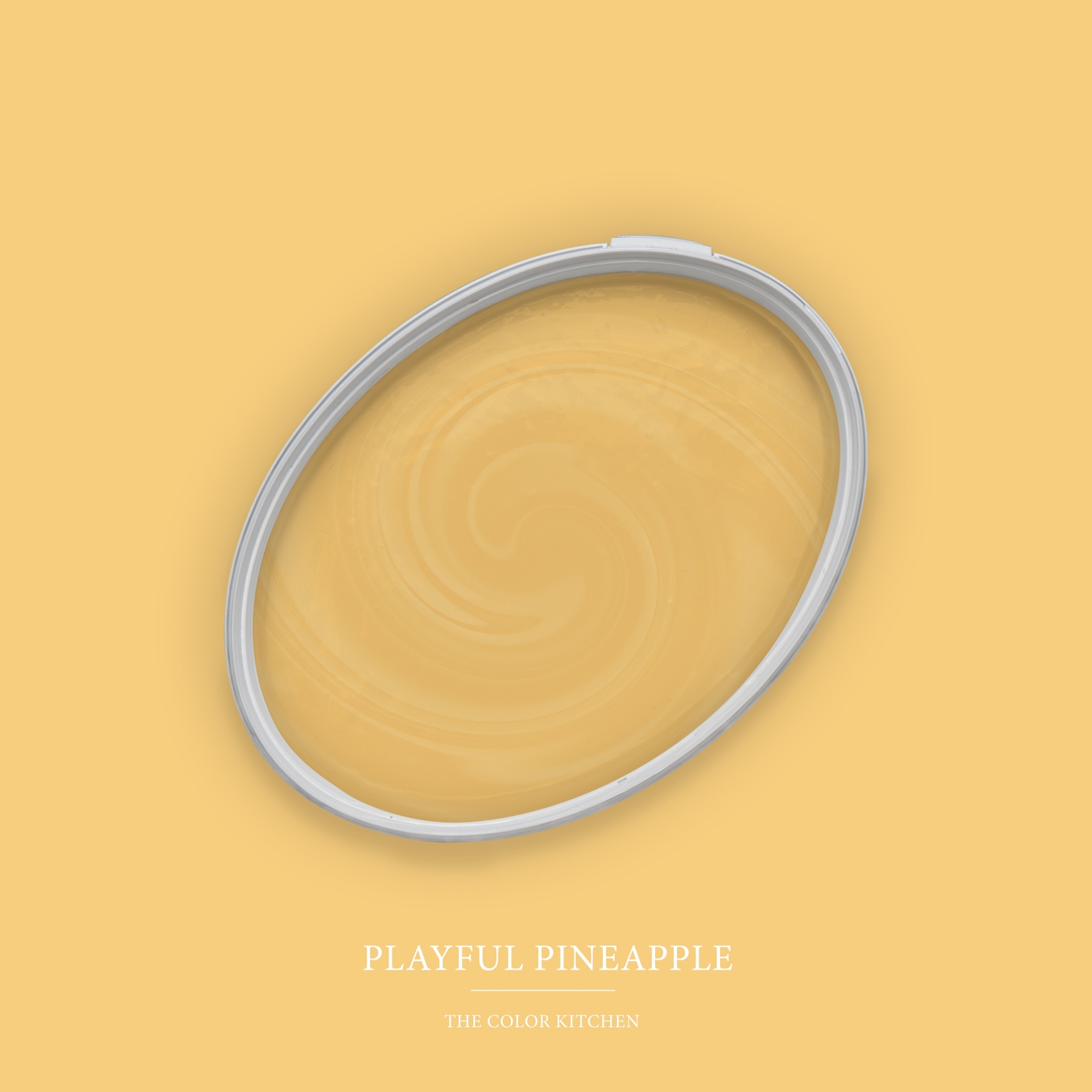Pittura murale gialla opaca The Color Kitchen Playful Pineapple Pittura a emulsione per interni esclusiva, ad alta coprenza
