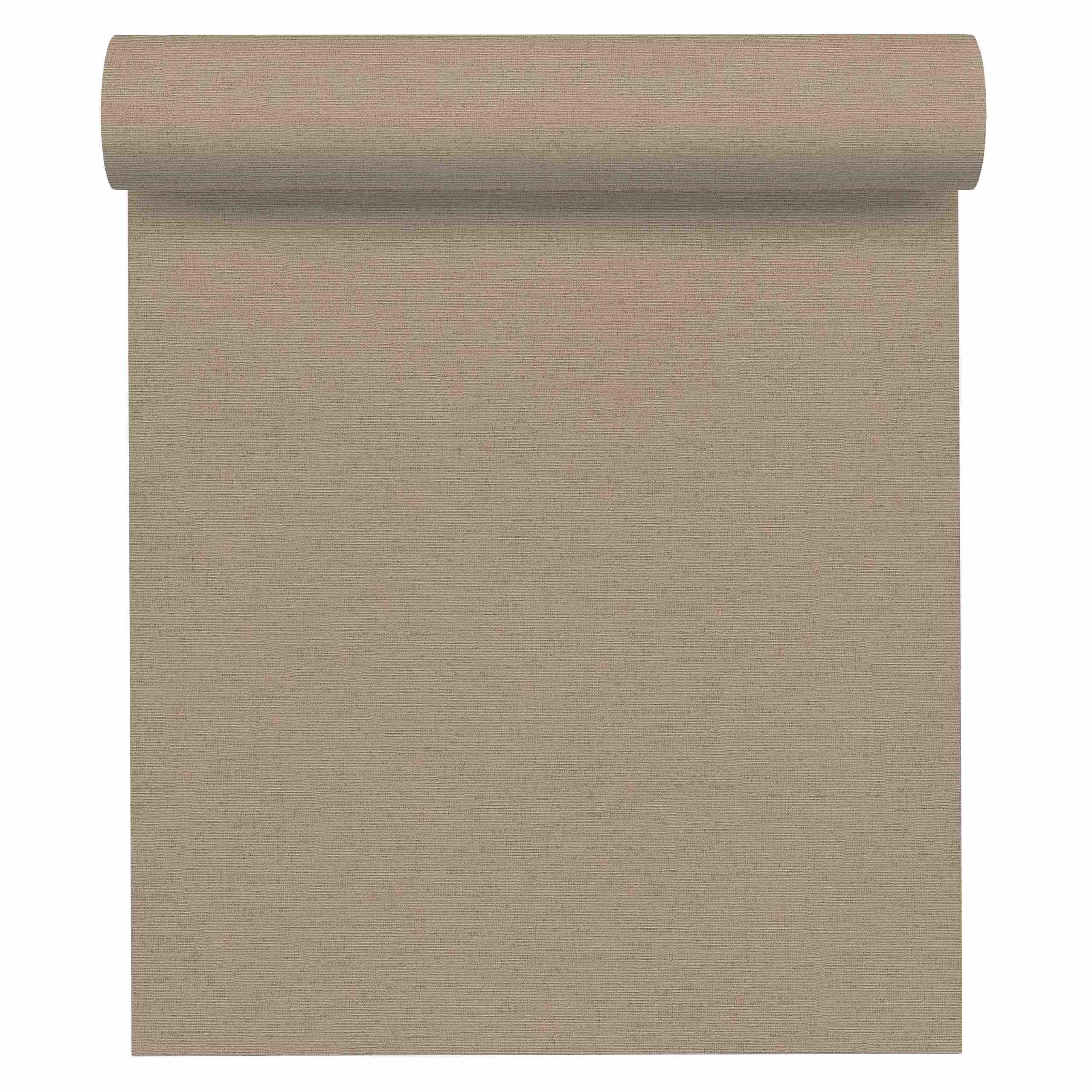 A.S. Creation Origine etnica 306893 Carta da parati in tessuto non tessuto Tinta unita 0,53 x 10,05 m Beige