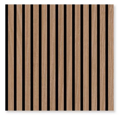 Pannello acustico modulare JANGAL 520 x 520 x 10 mm Pannello acustico 3D in vero legno di quercia Davert