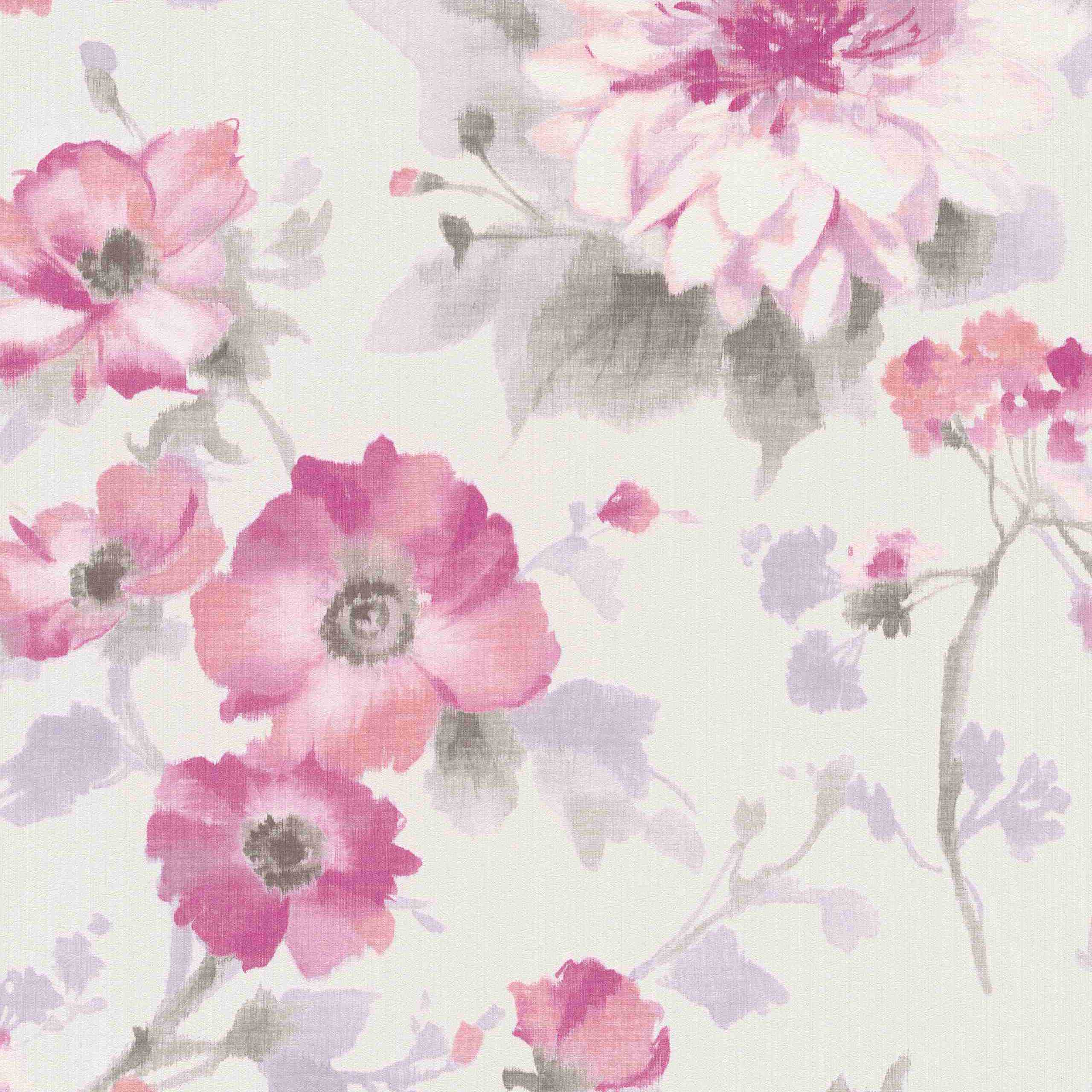 Carta da parati in tessuto non tessuto 10051-05 fiori floreali 0,53 x 10,05 m GMK - Fashion For Walls Erismann