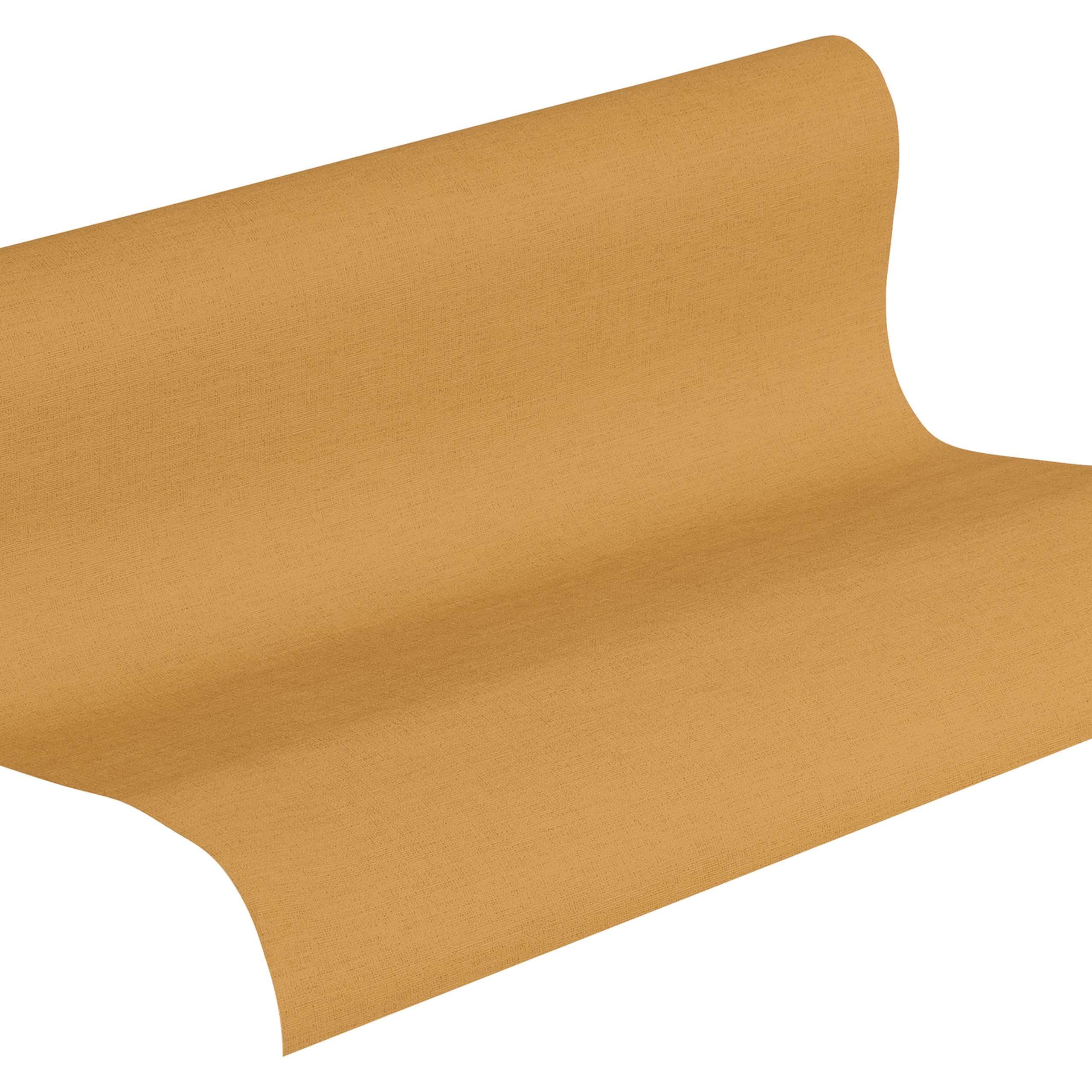 A.S. Creation Origine etnica 371784 Carta da parati in tessuto non tessuto Tinta unita University 0,53 x 10,05 m Giallo