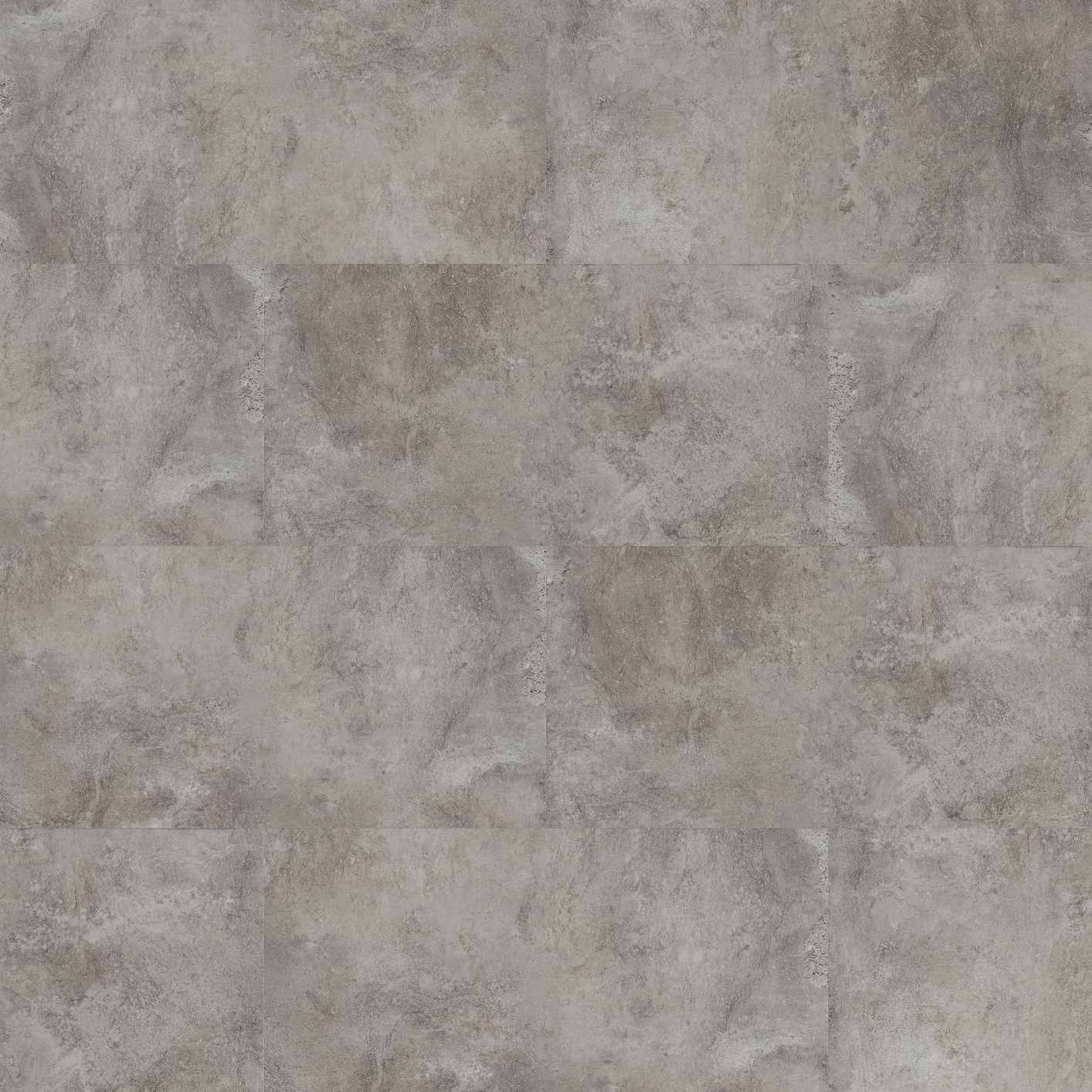 Pavimento in vinile rigido, pavimento di design, 940 x 470 x 5,5 mm, vinile a incastro, effetto pietra, grigio cemento, NKL42