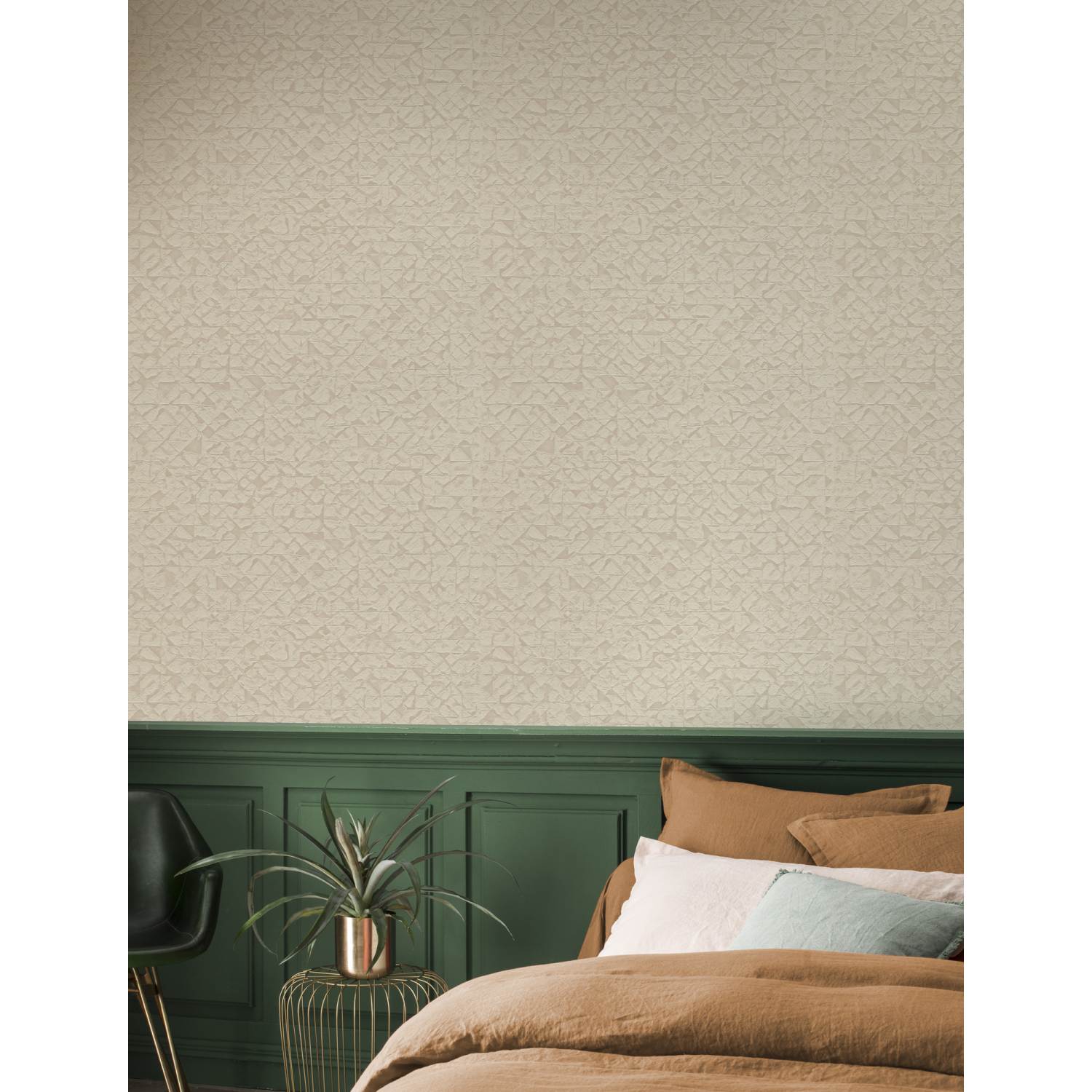 Quick Kalahari 704334 Carta da parati in tessuto non tessuto Motivi e fantasie 0,53 x 10,05 m crema