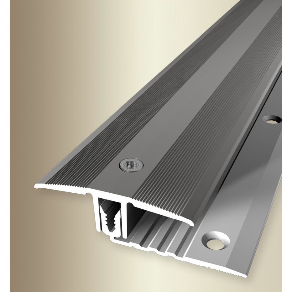 Profilo di transizione PROVISTON, larghezza 44 mm, altezza bordo 7 - 18 mm, striscia di transizione