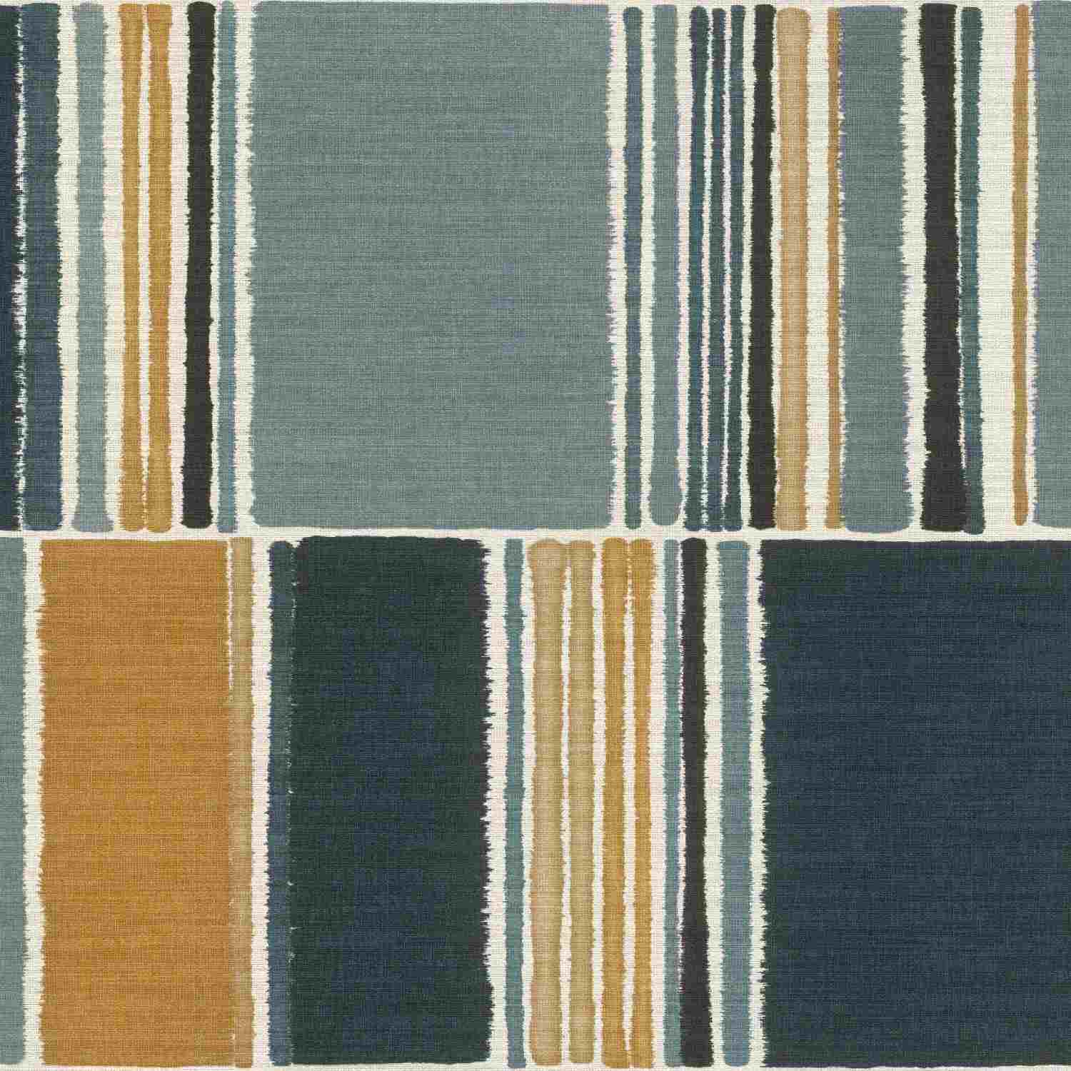 Rasch Florentine III 484441 Carta da parati in tessuto non tessuto Motivo a righe 0,53 x 10,05 m Blu