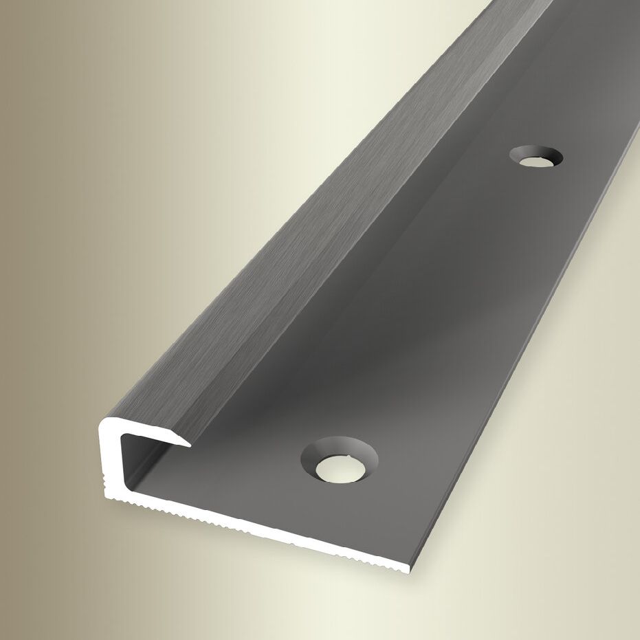 Profili di bordatura e finitura Küberit H 10 mm L 30 mm L 2500 mm altezza bordatura 7 mm alluminio anodizzato