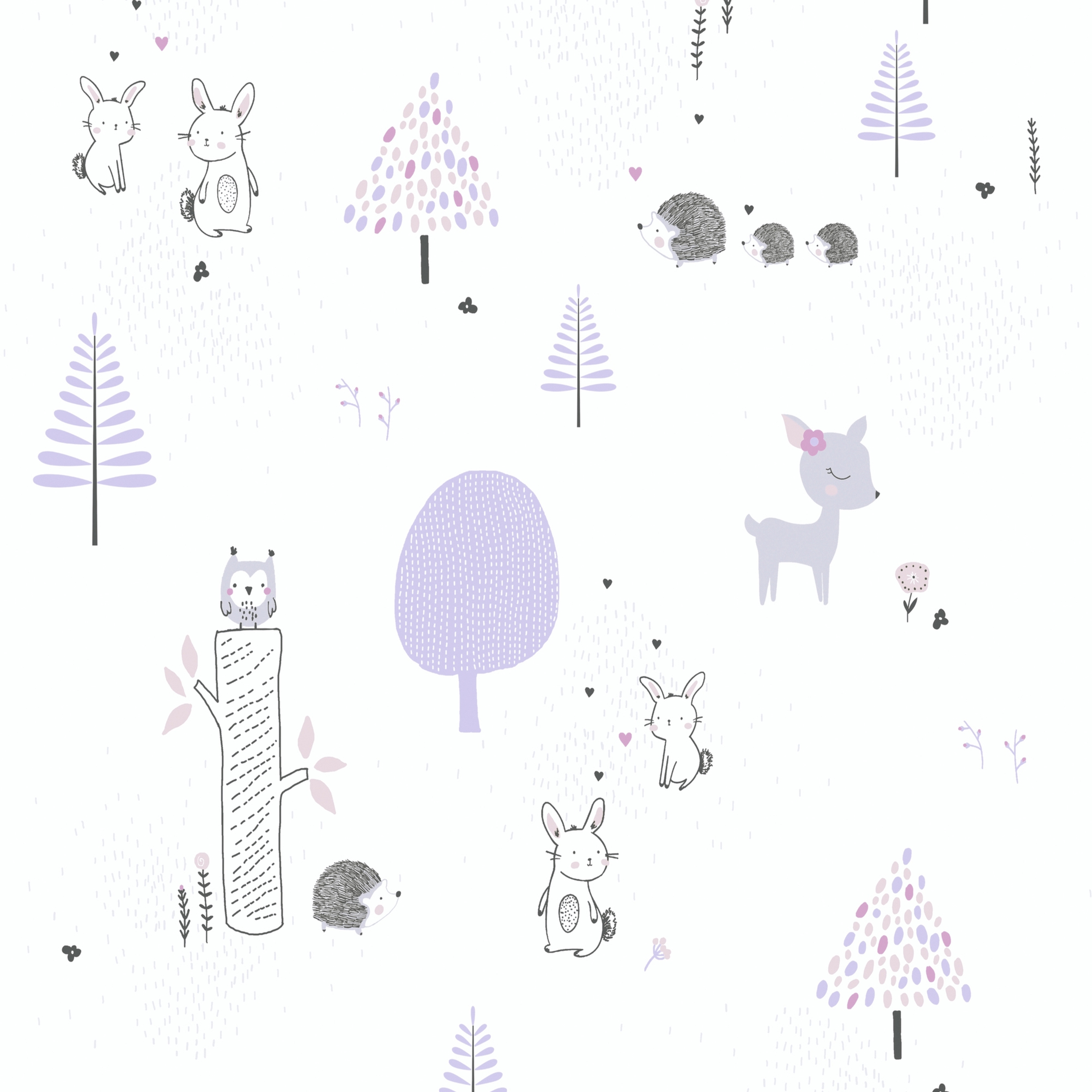 A.S. Creation Little Love 381171 Carta da parati in tessuto non tessuto Motivo animali 0,53 x 10,05 m Colorato