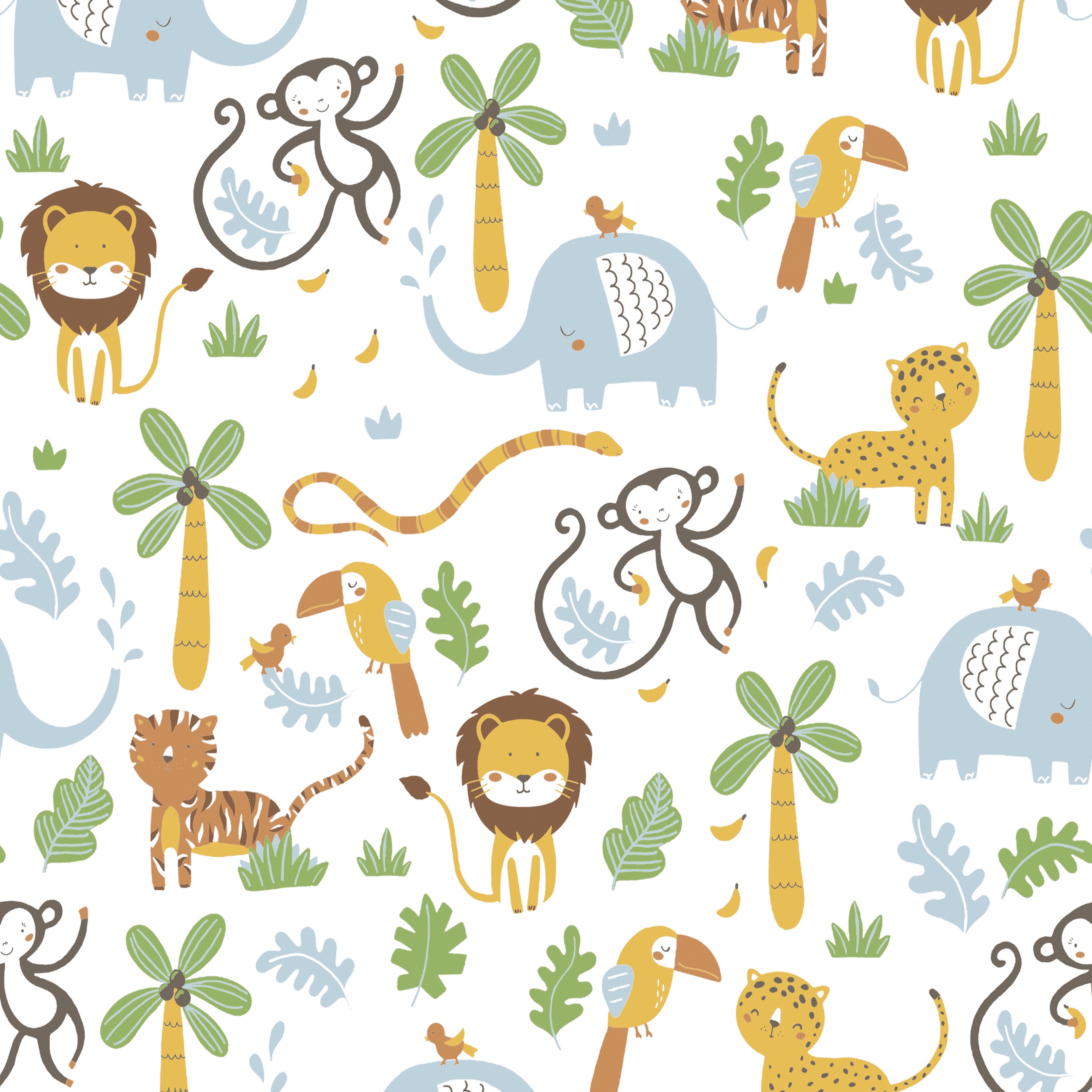 A.S. Creation Little Love 381152 Carta da parati in tessuto non tessuto Aspetto naturale 0,53 x 10,05 m Colorato