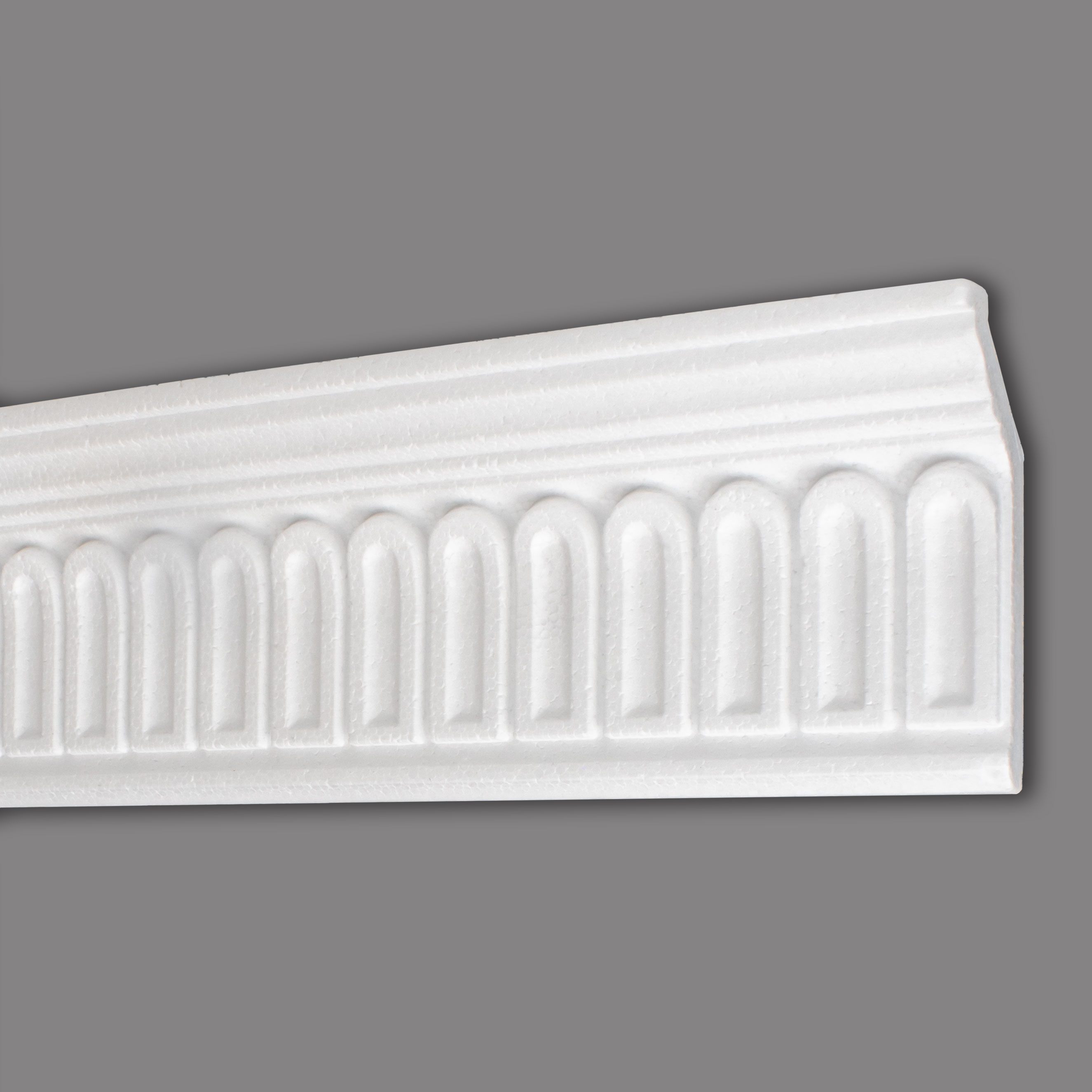 Modanatura per soffitto in polistirolo Marbet "B-19" 29 x 75 x 2000 mm Modanatura in polistirene bianco