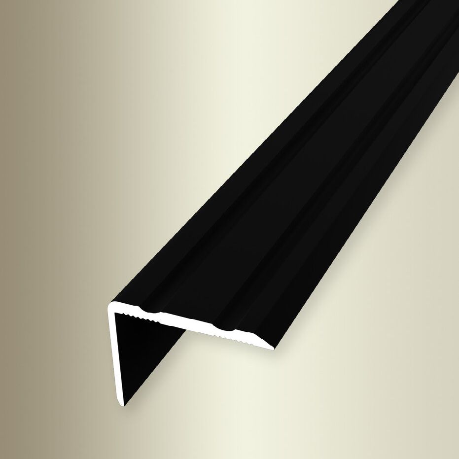 Profili per bordi e angoli delle scale Küberit, altezza 20 mm, larghezza 24,5 mm, alluminio anodizzato