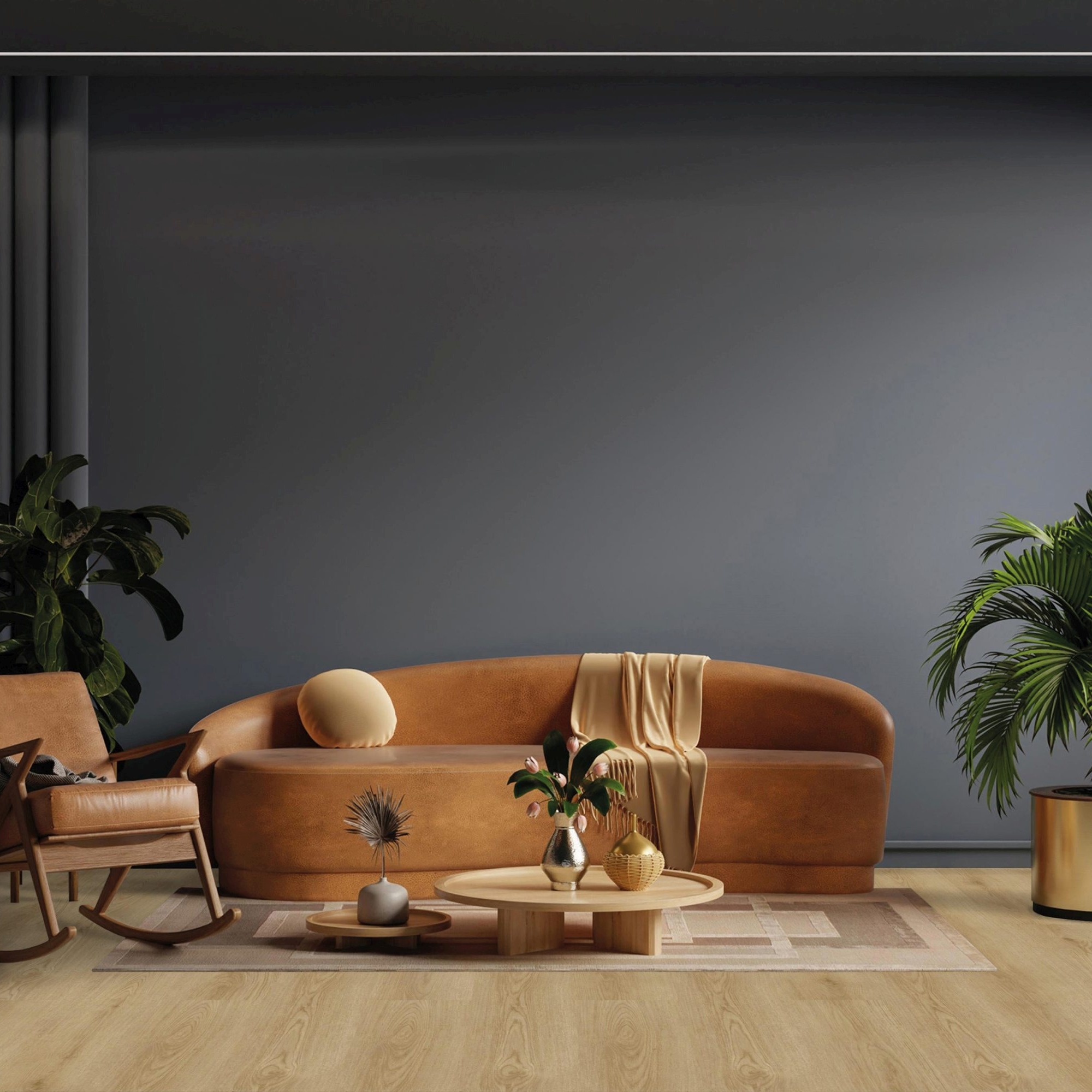 Pavimento in vinile Check One Wees 7 x 228 x 1524 mm Click Vinyl effetto legno rovere marrone