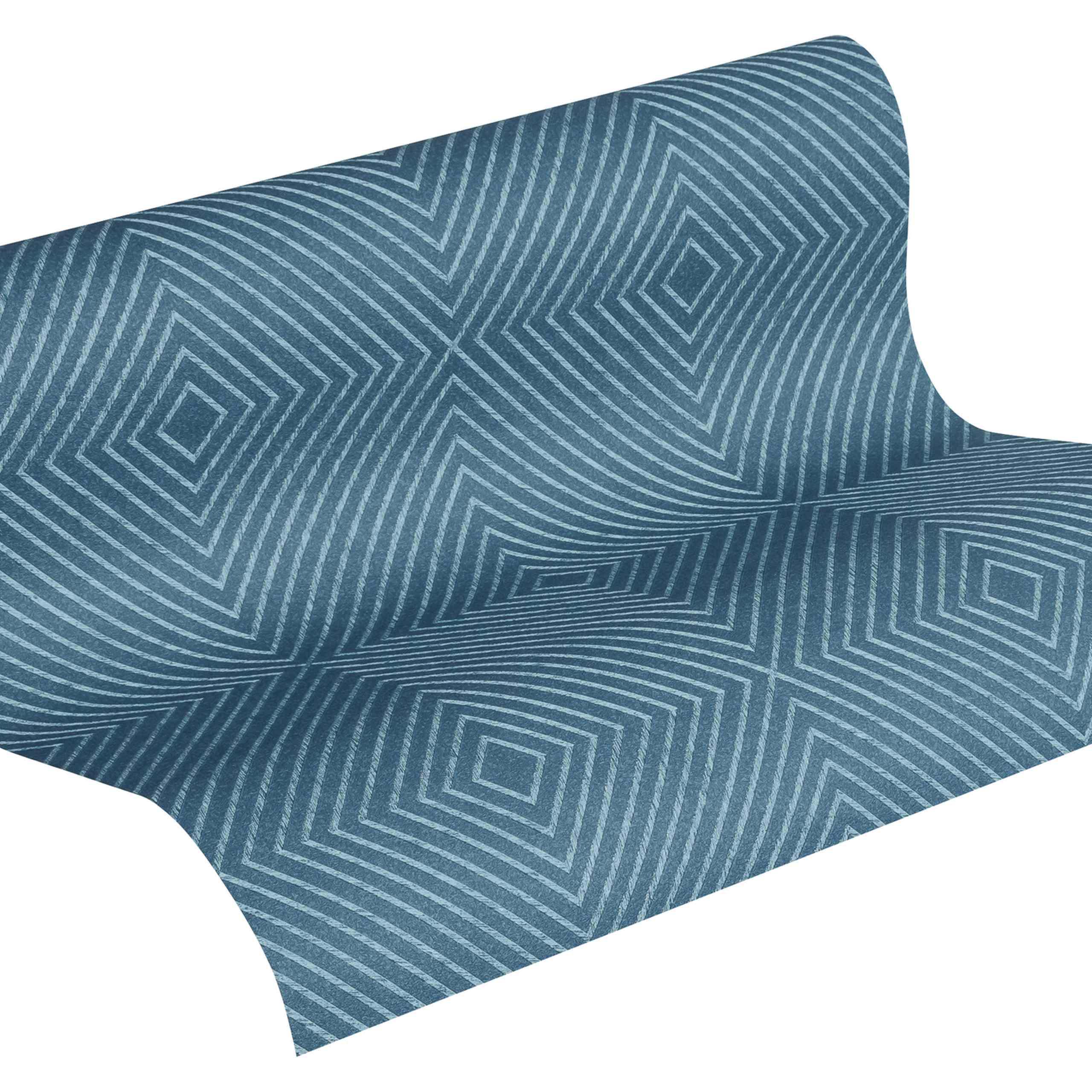 A.S. Creation Metropolitan Stories 369264 Carta da parati in tessuto non tessuto Ottica 3D 0,53 x 10,05 m Blu