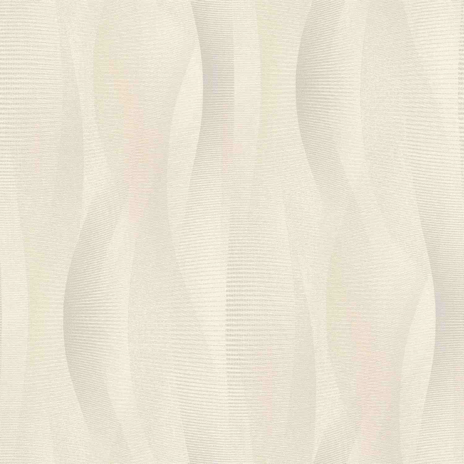 Rasch #wallpaperchange II 651515 Carta da parati in tessuto non tessuto Motivo a onde 0,53 x 10,05 m Beige