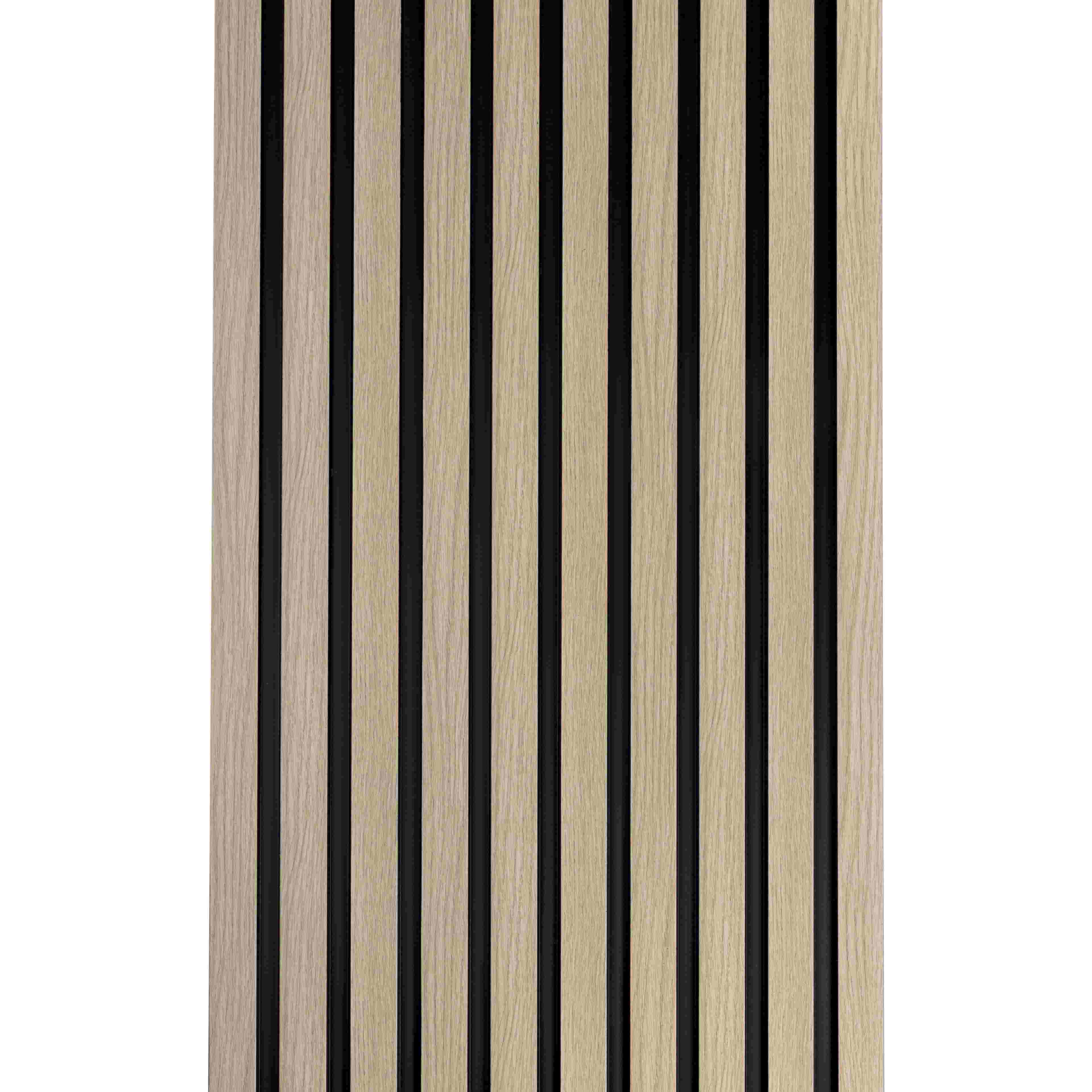 Pannello da parete Mardom Medio L0202T Polyforce 121 x 12 x 2000 mm pannello acustico rovere chiaro