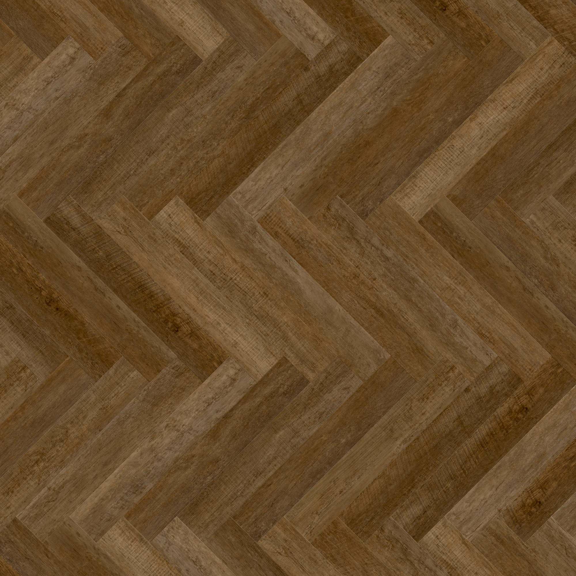 Pavimento in vinile 24H3 8151H Pavimento con design a spina di pesce 609,6 x 101,6 x 5,5 mm Vinile Click effetto legno Marrone NKL31