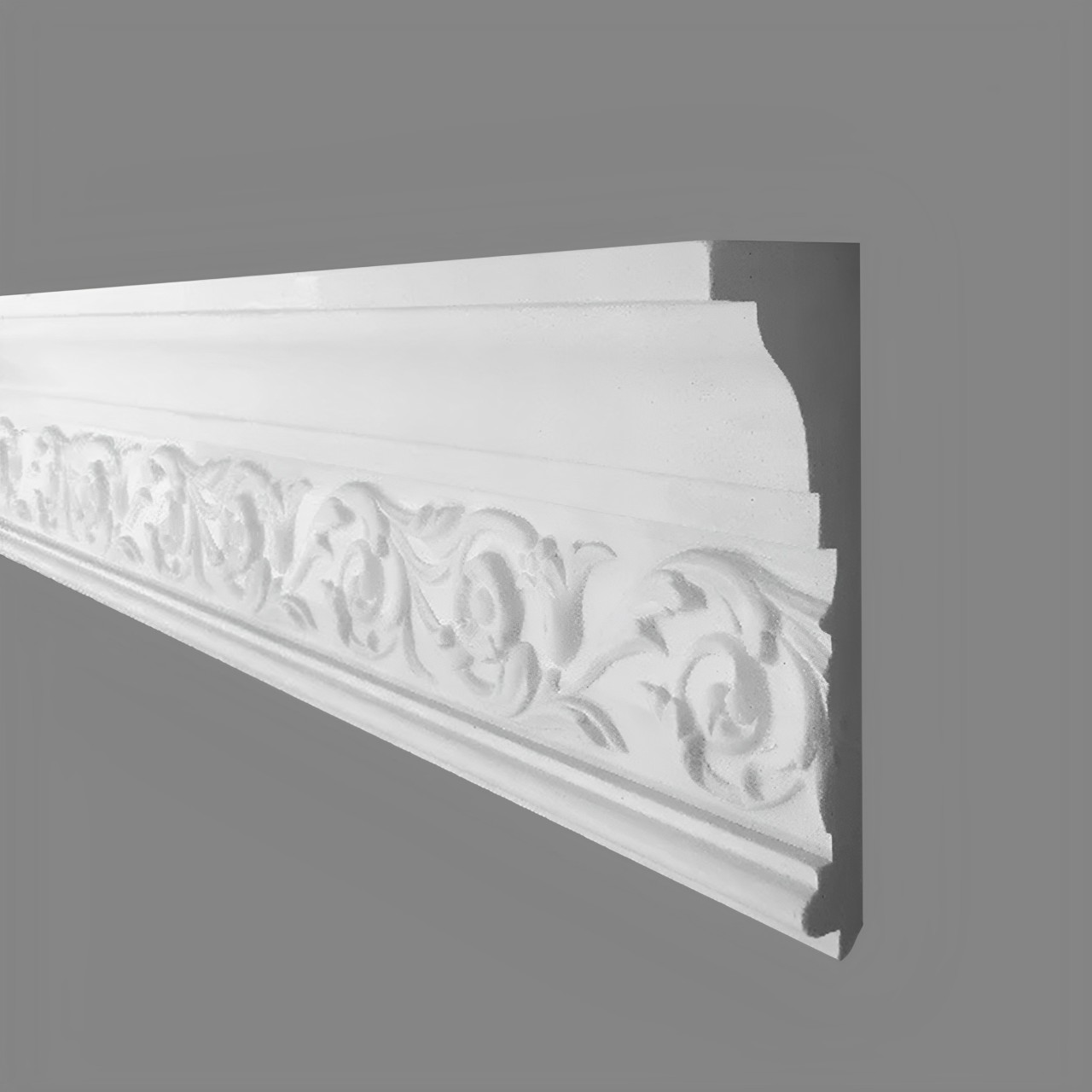 PROVISTON Modanatura in gesso Wuppertal Stucco in gesso autentico 50 x 150 x 1200 mm Modanature in gesso