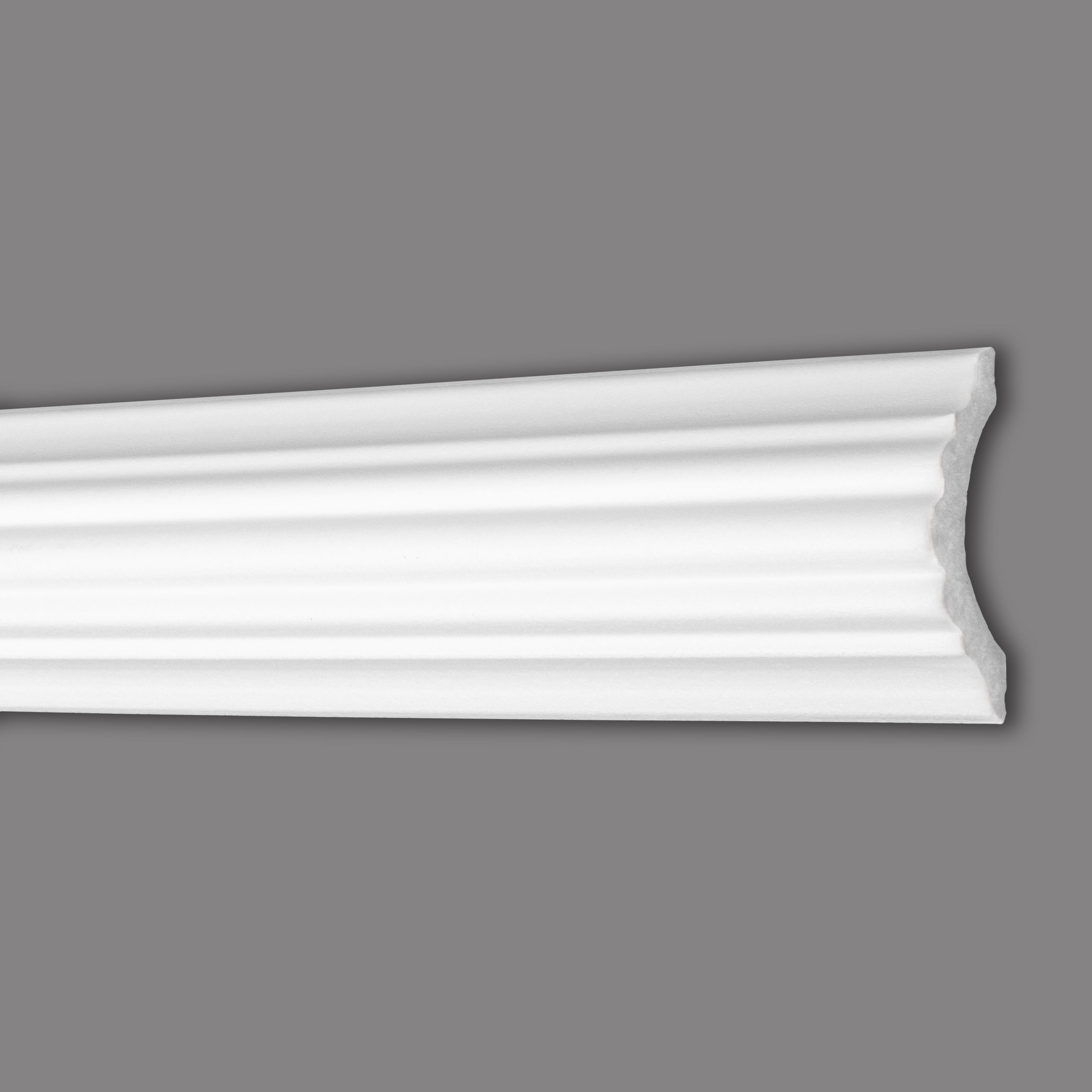 Wiesemann Modanatura decorativa Düsseldorf 59 Polistirolo 27 x 61 x 2000 mm Modanatura murale Bianco