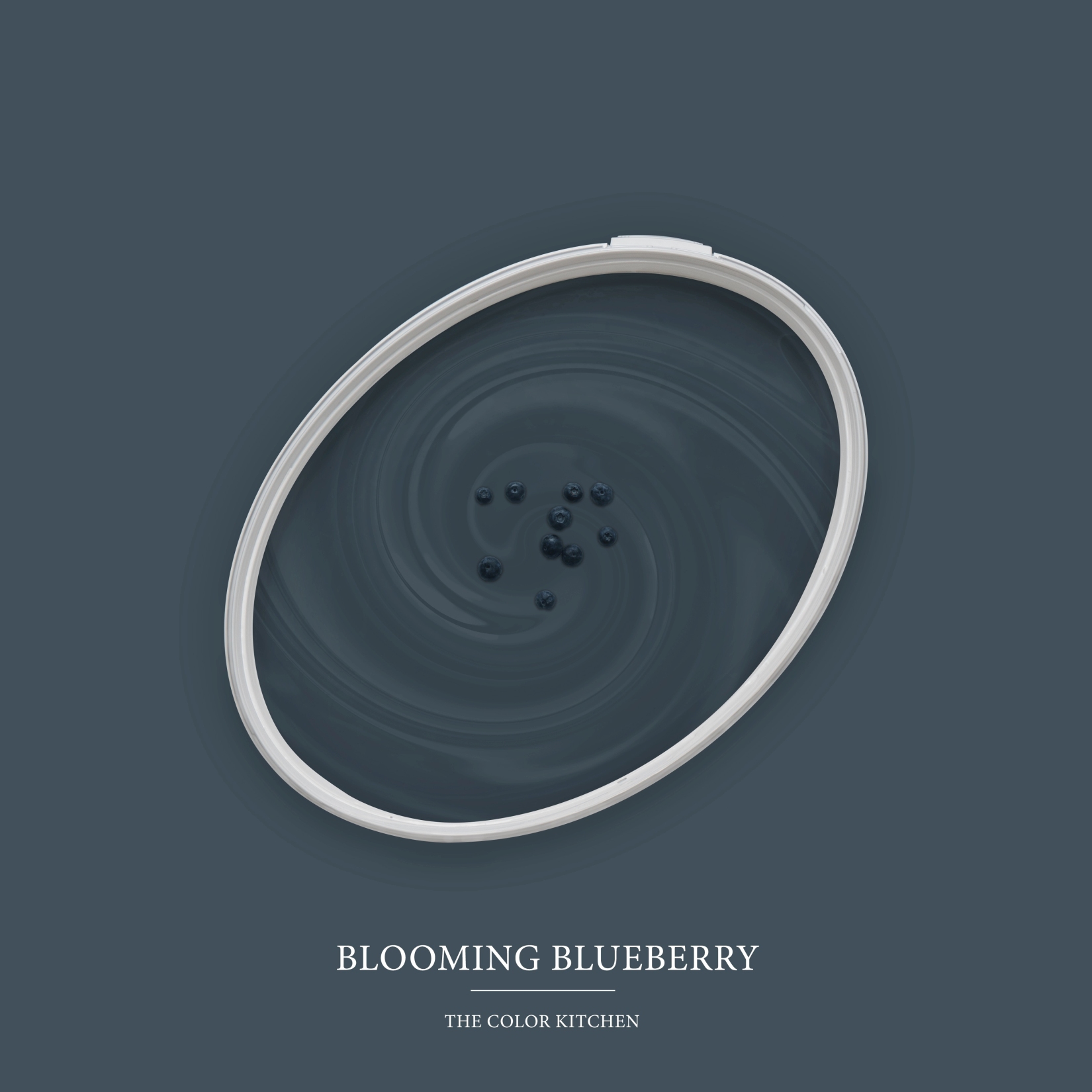 Pittura murale blu opaco The Color Kitchen Blooming Blueberry Emulsione esclusiva per interni