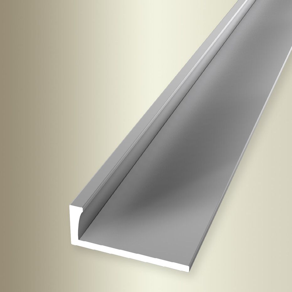 Profili di bordatura e finitura Küberit, altezza 7,5 mm, larghezza 22,5 mm, lunghezza 2500 mm, altezza bordatura 6 mm