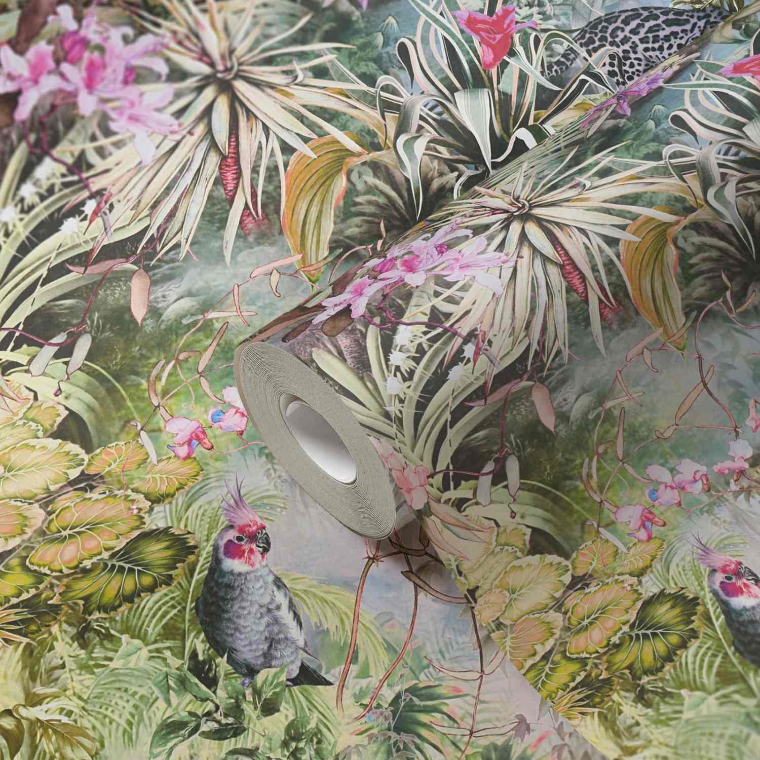 A.S. Creation Dream Flowery 381793 Carta da parati in tessuto non tessuto aspetto floreale 0,53 x 10,05 m Grigio Rosa