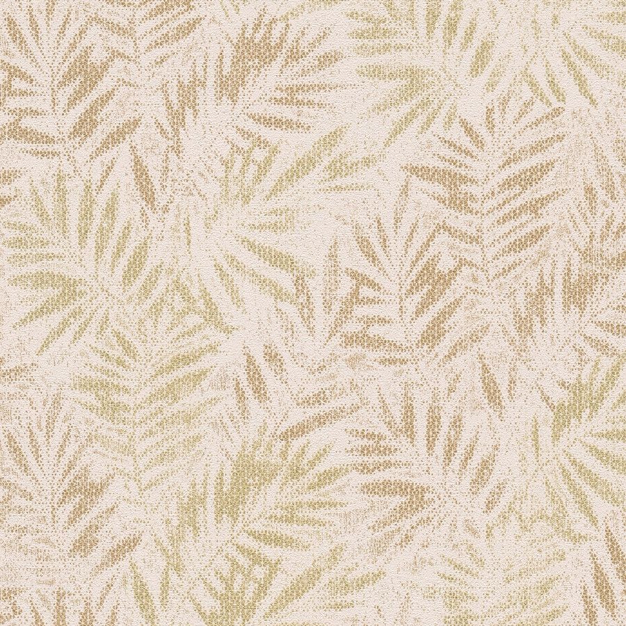 A.S. Creation Stili di viaggio 391203 Carta da parati in tessuto non tessuto Alberi e foglie 10,05 x 0,53 m Rosa