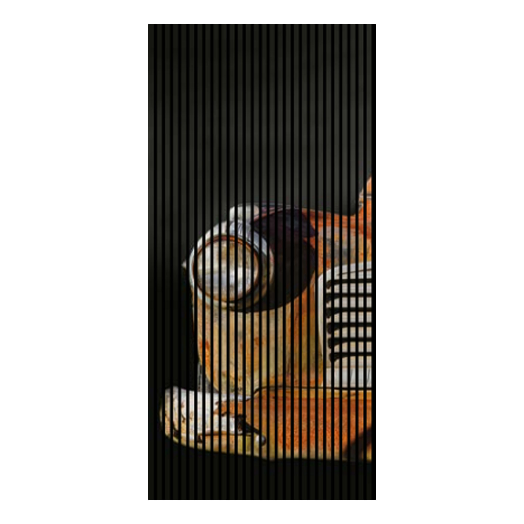 Pannelli acustici con stampa digitale, pannelli per pareti auto in arancione, grigio e nero, disponibili in varie dimensioni.