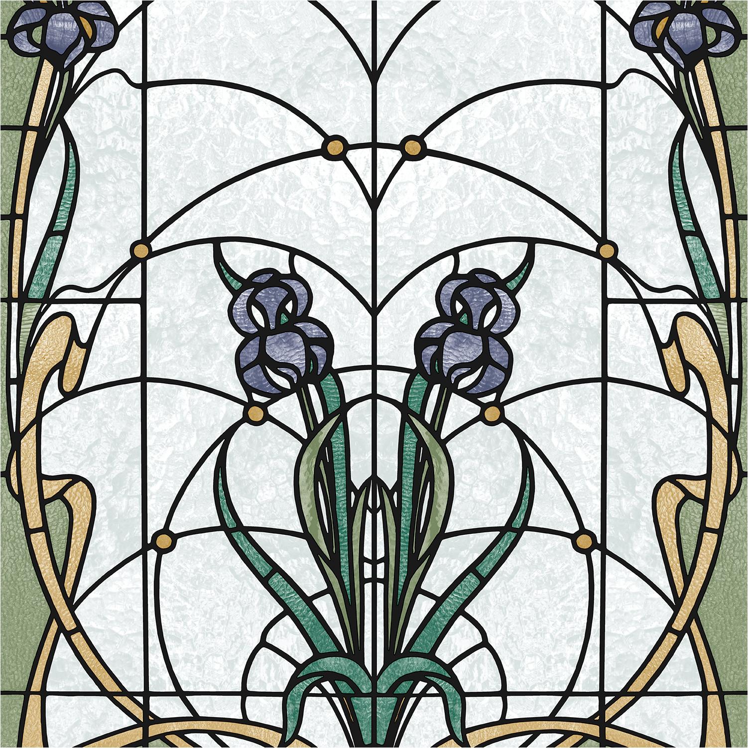 Carta da parati non tessuta M79306 Artifice Green Church Glass Non tessuta 0,53 x 10,05 m Ugépa