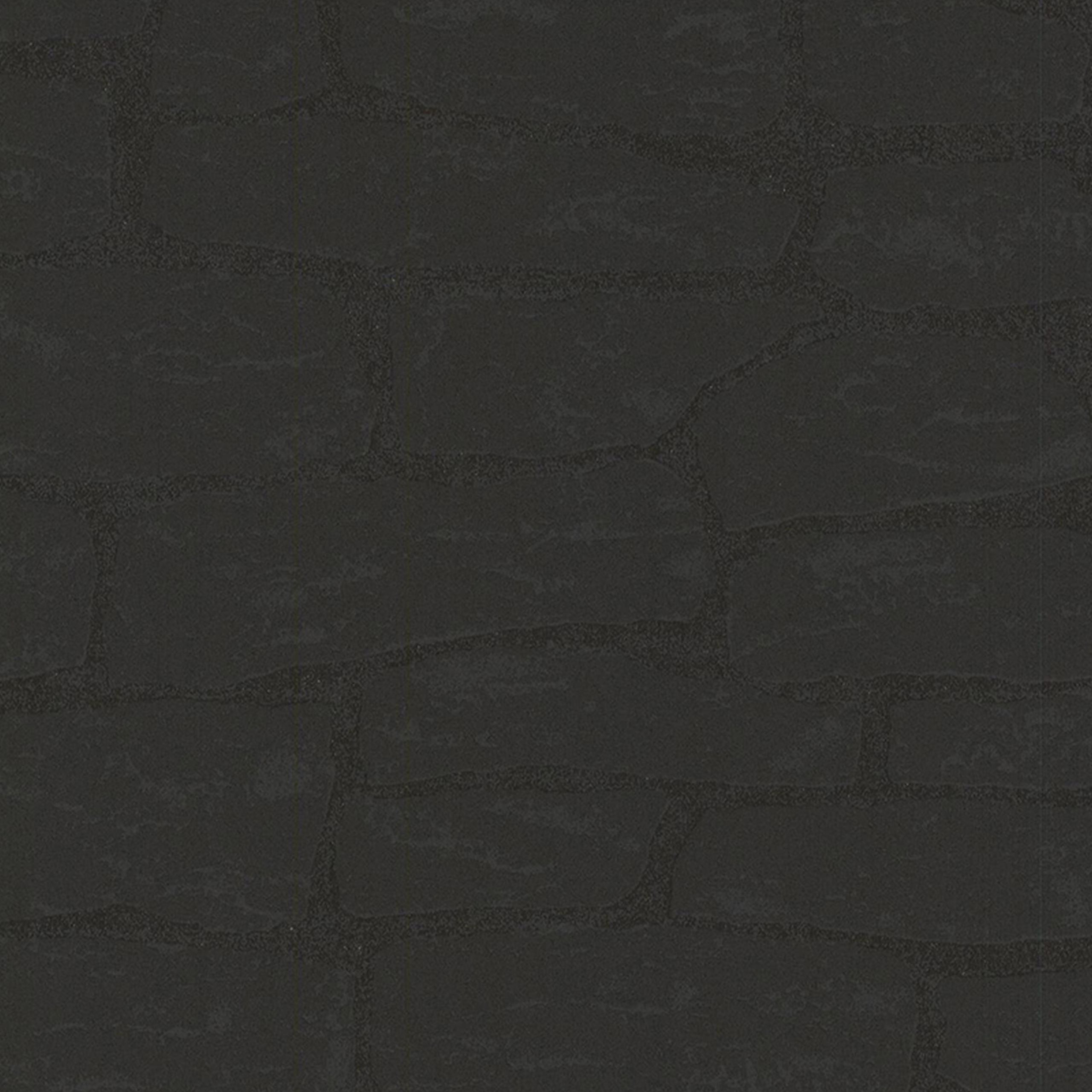 A.S. Creation Guida di stile naturale 139511 Carta da parati in tessuto non tessuto Tinta unita 0,53 x 10,05 m Nero