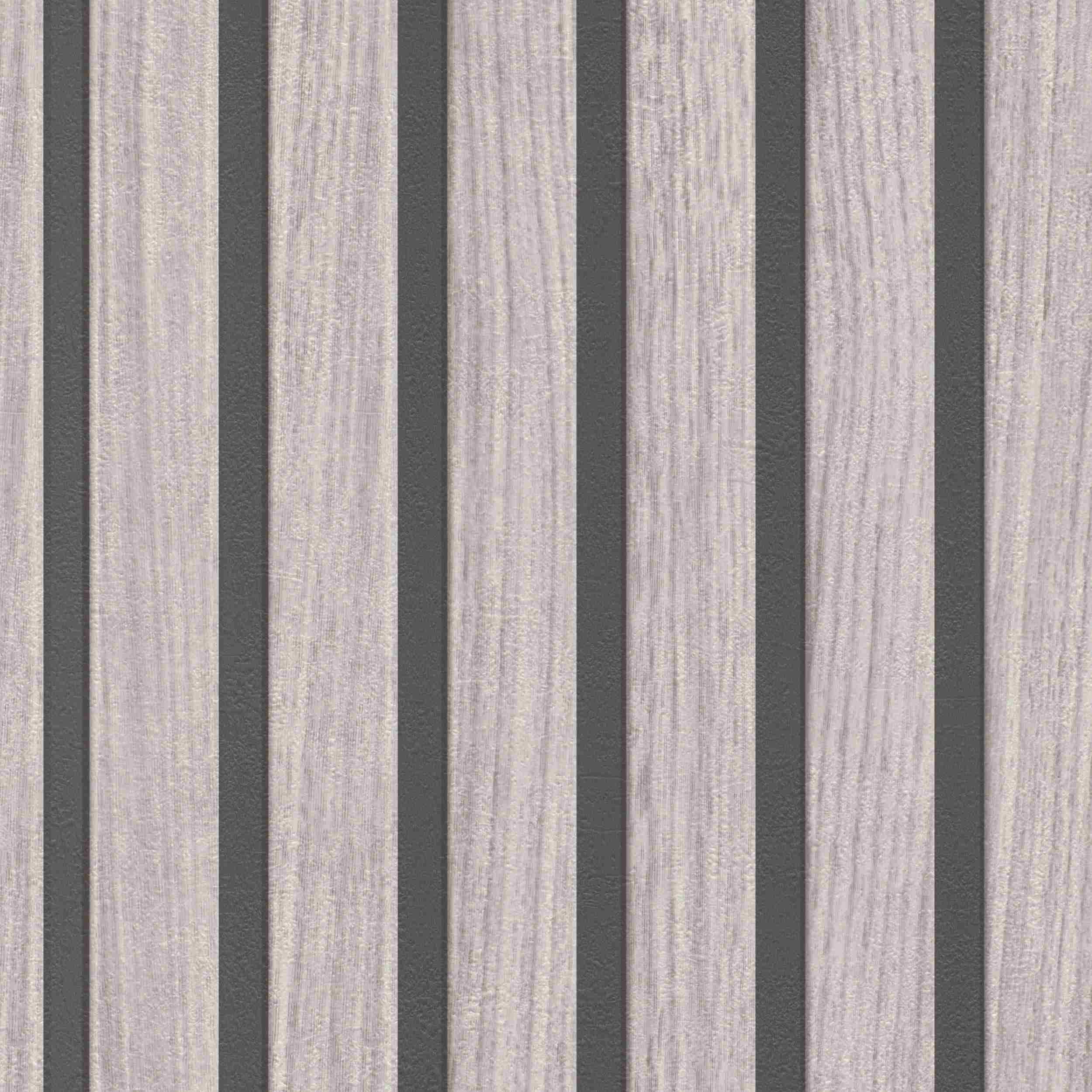 Carta da parati in carta Rasch Selection 278415 0,53 x 10,05 m Strisce Onde Grigio