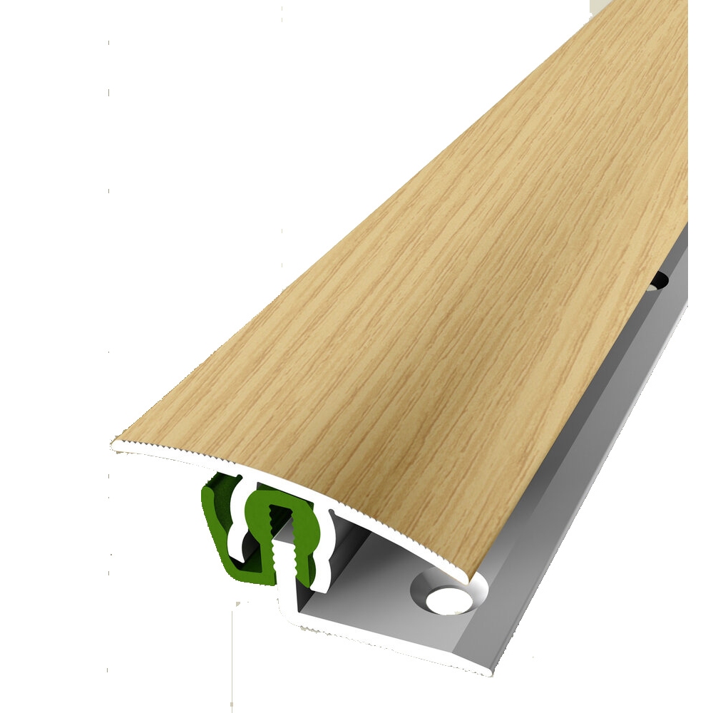 Profilo di transizione PROVISTON B 38 mm, altezza bordo 7 - 18 mm, striscia di transizione, alluminio anodizzato