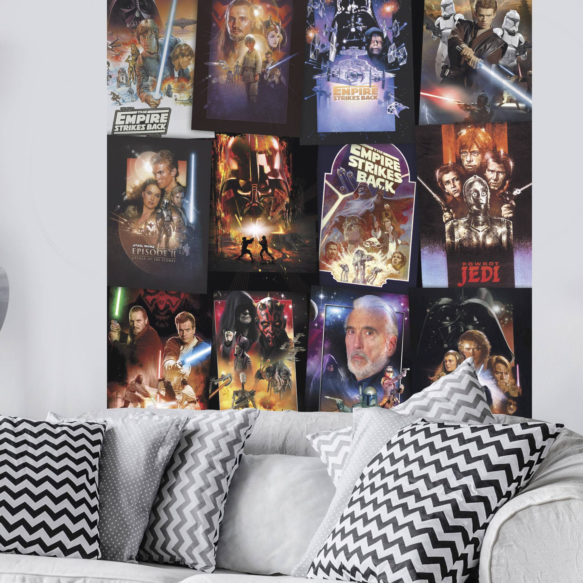 Carta da parati fotografica Komar Poster di Star Wars 200 x 120 cm Poster in tessuto non tessuto Poster Galaxy Collage
