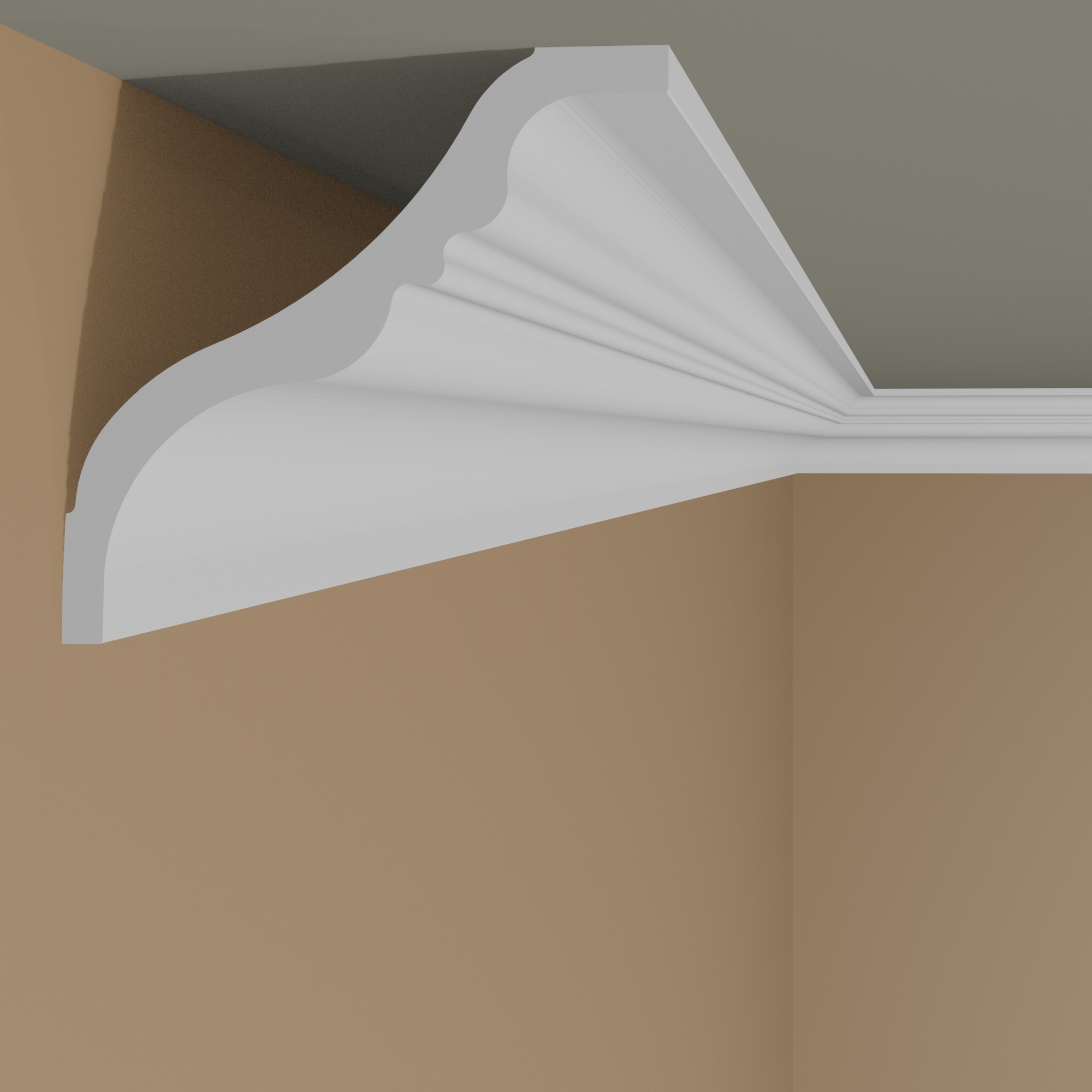 NMC Cornice TI NOMASTYL Polistirene 140 x 140 x 2000 mm Bianco Modanatura per soffitto